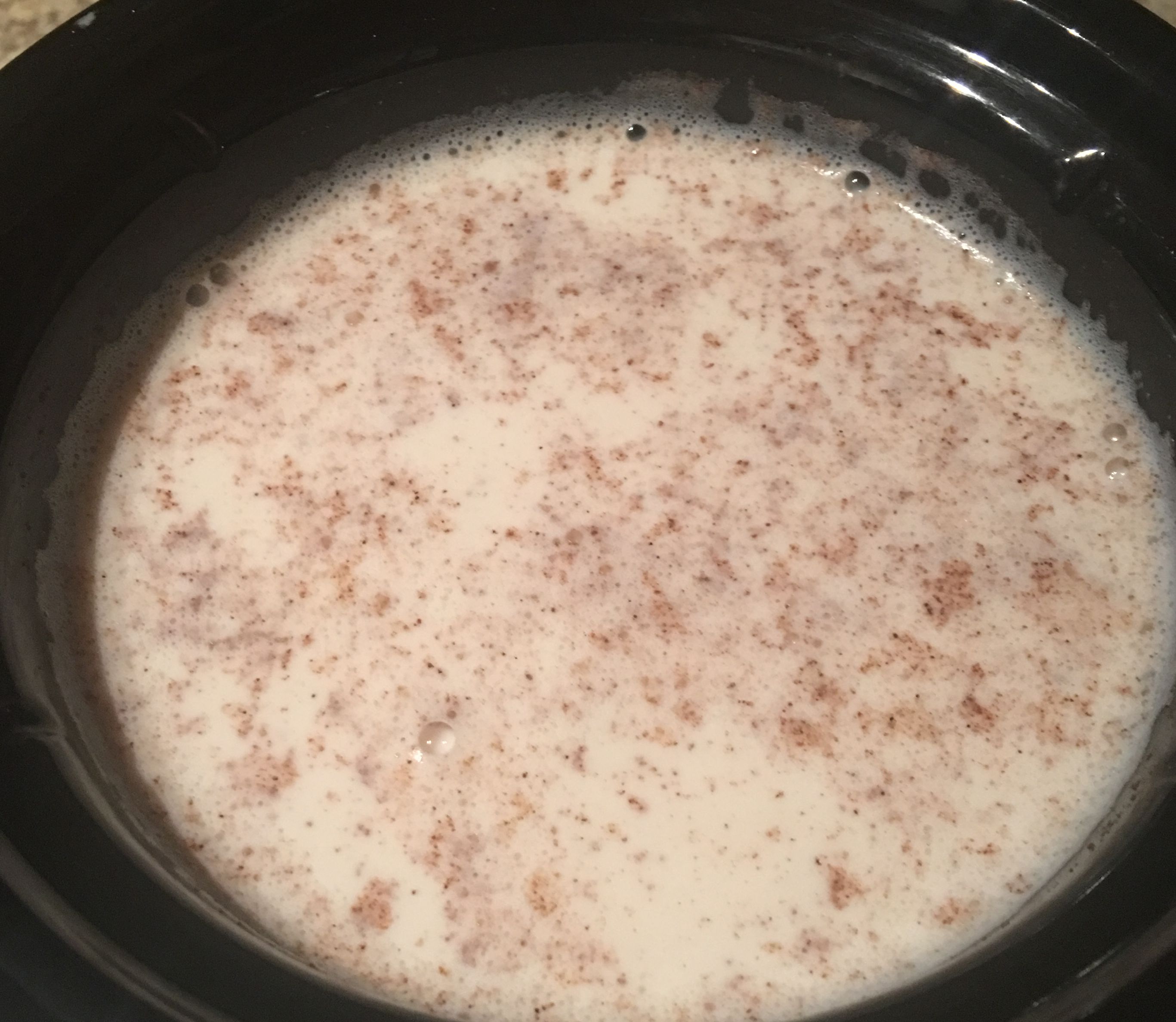 Slowcooker rice pudding bunch