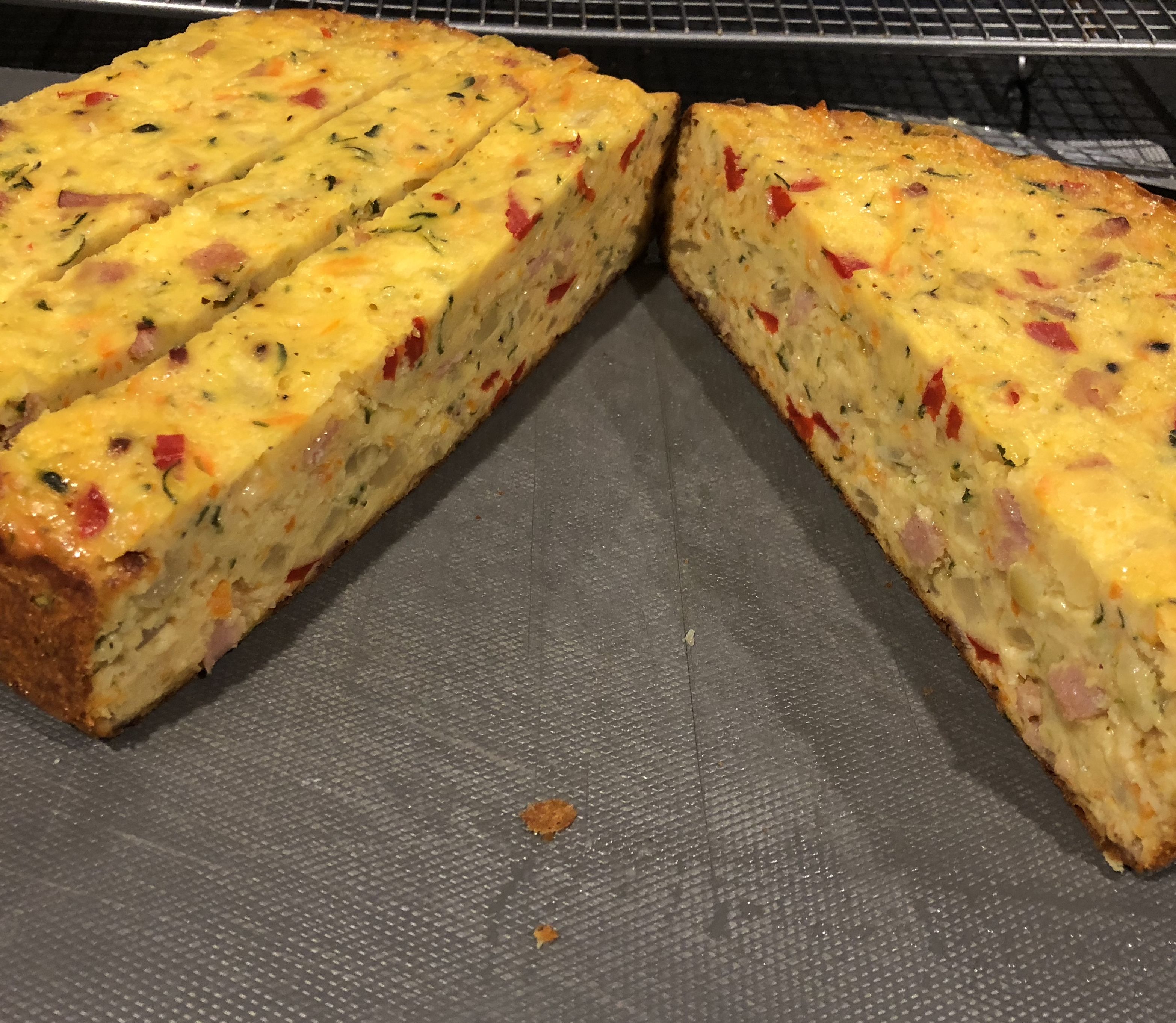 Slow Cooker Zucchini Slice bunch