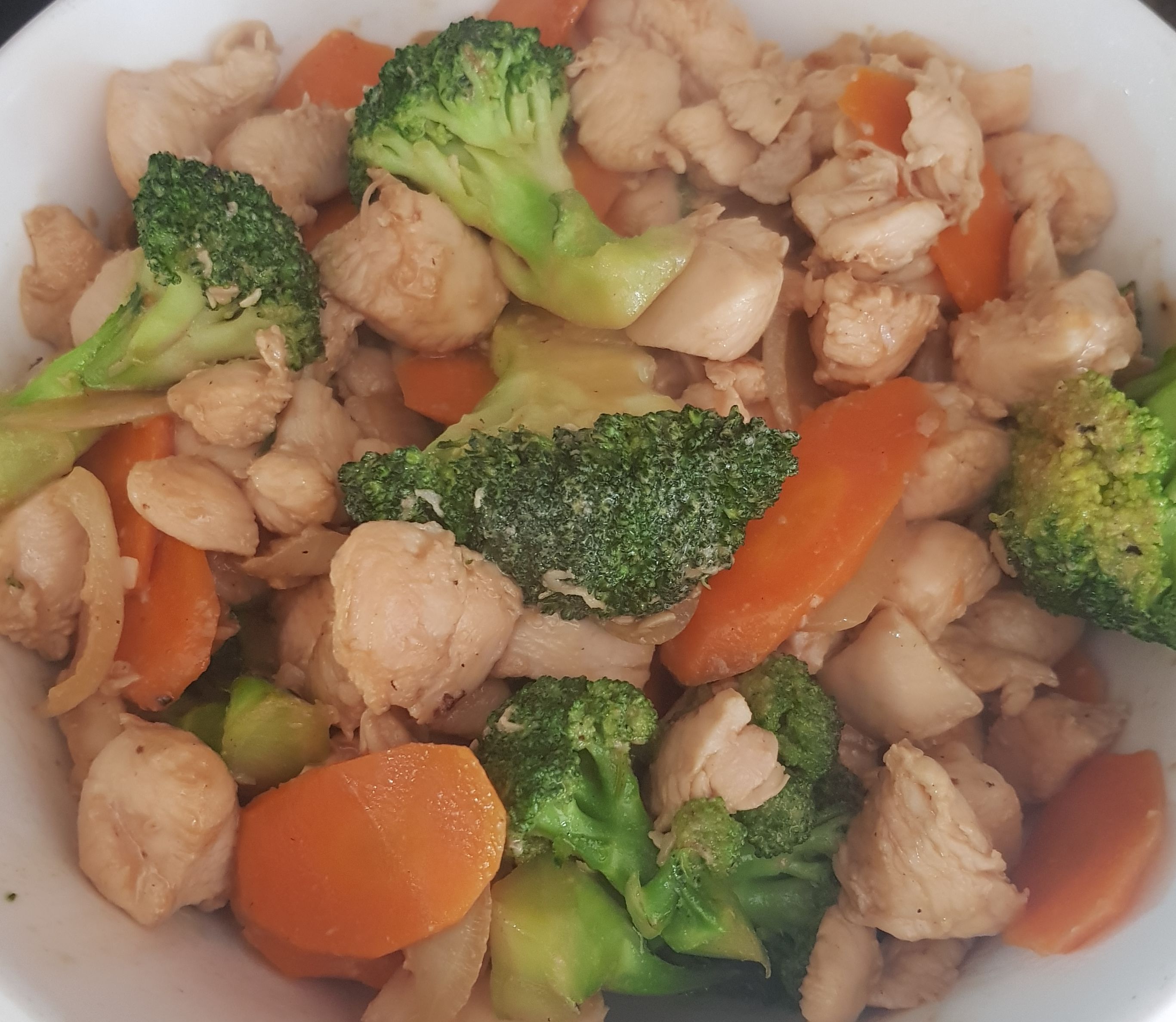 Chicken vegetable stir fry in oyster sauce | bunch
