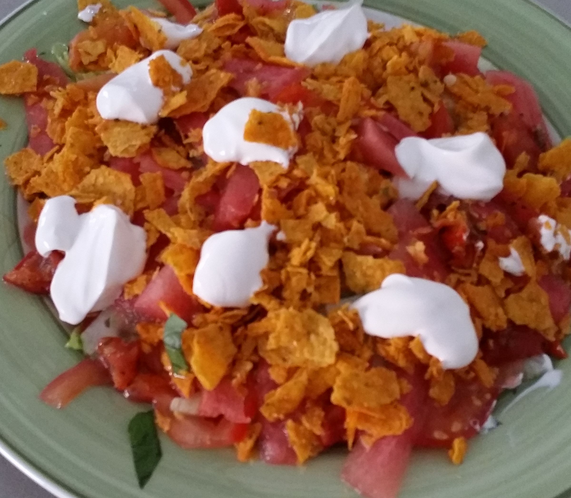 My Mexican Salad with Corn Chips bunch