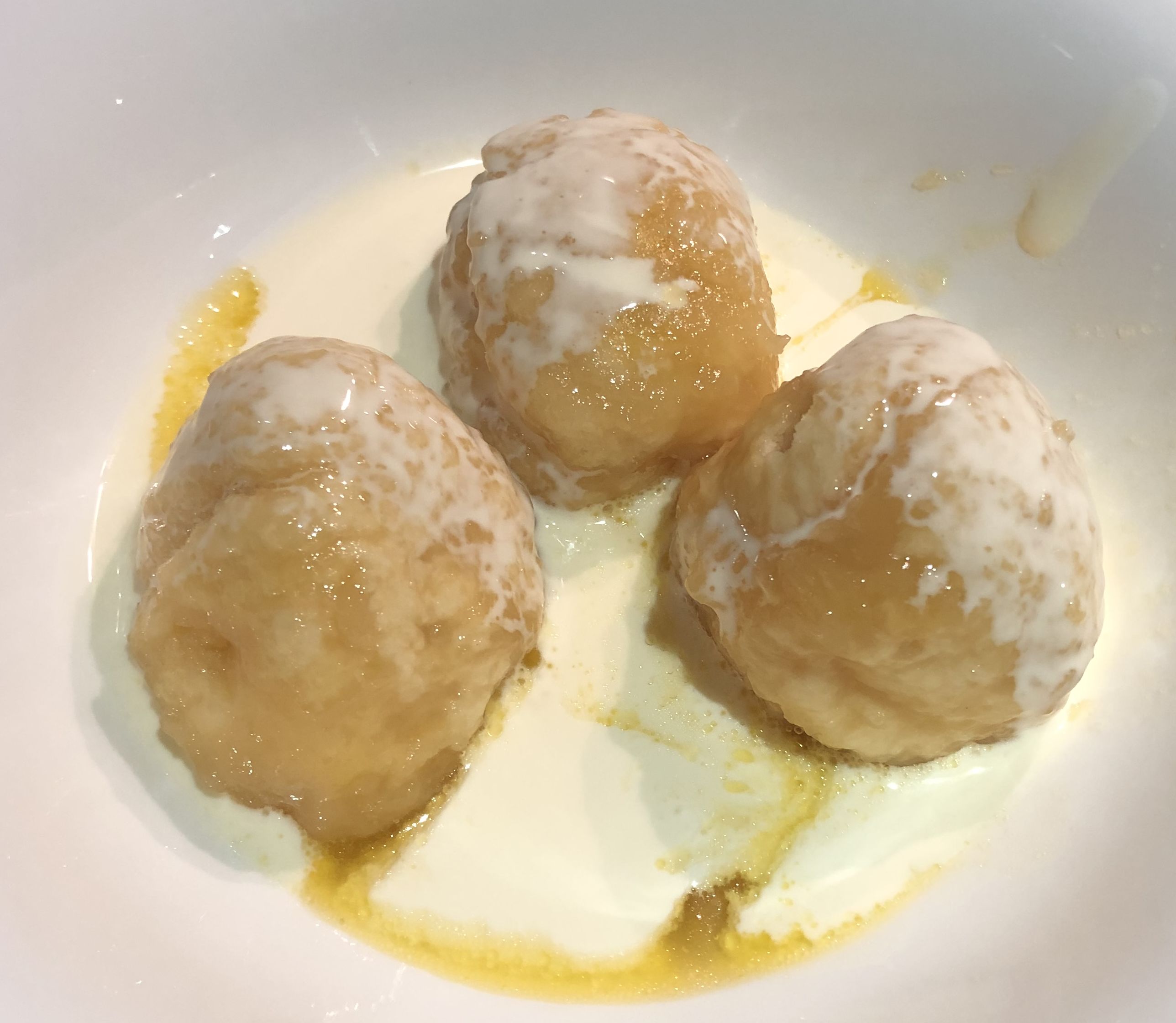 Golden syrup dumplings bunch