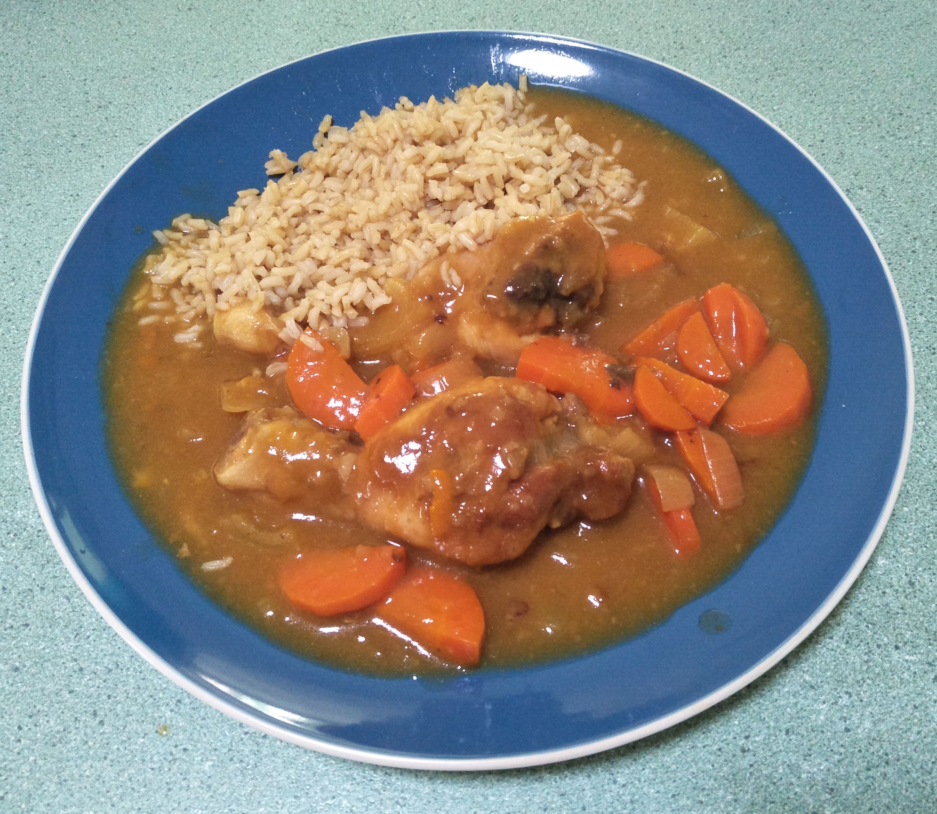 Slow Cooked Apricot Chicken bunch