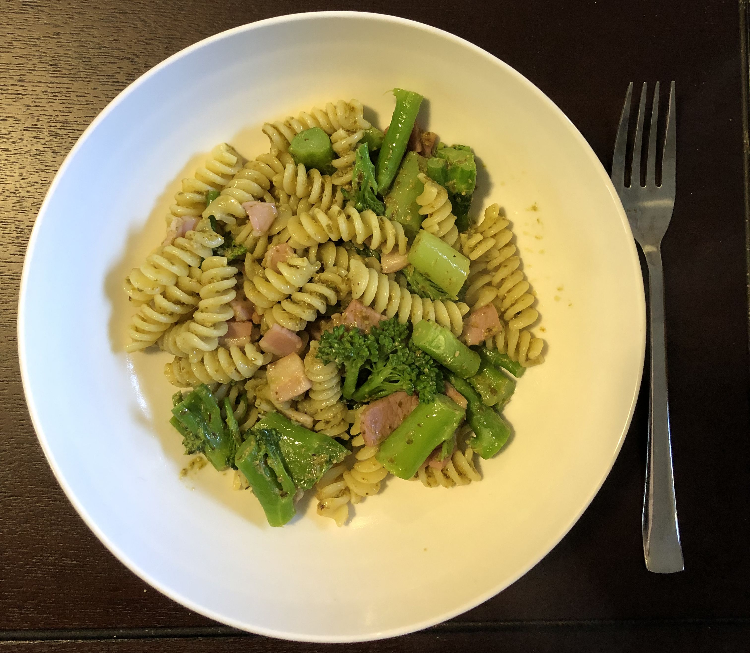 Bacon and Broccolini Pesto Pasta bunch