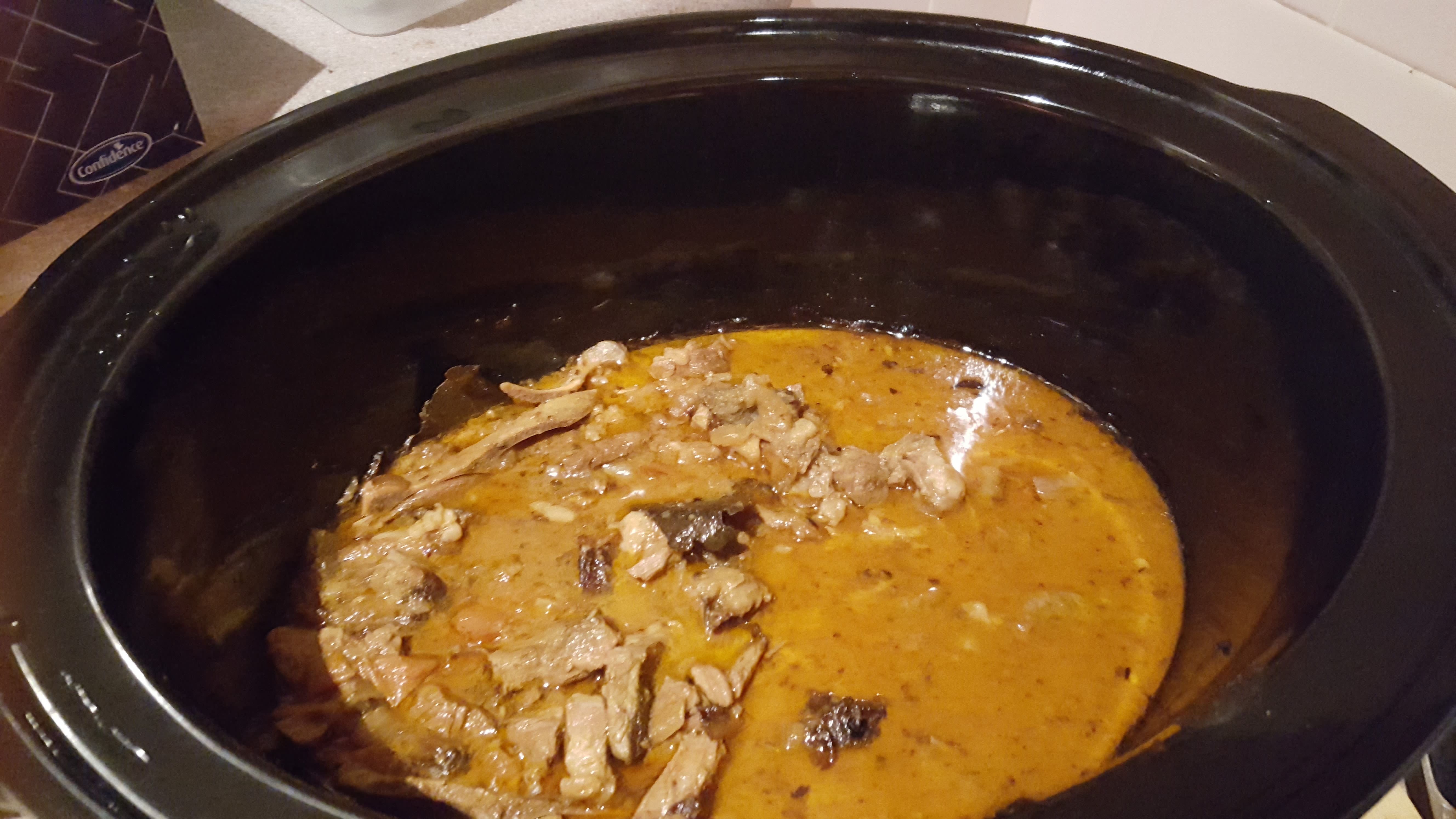 Slow cooker lamb curry tikka style bunch