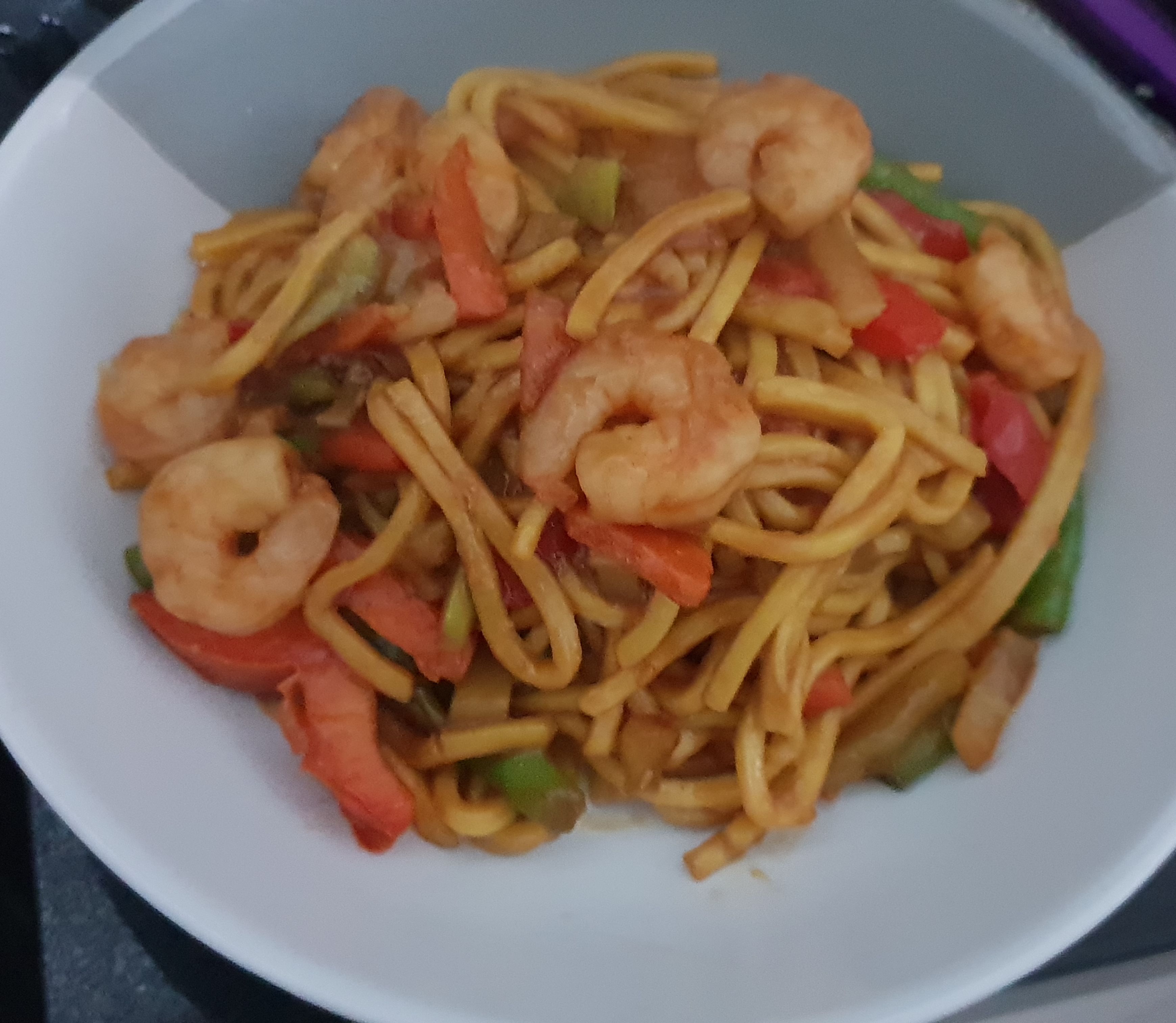 Quick prawn stir fry bunch