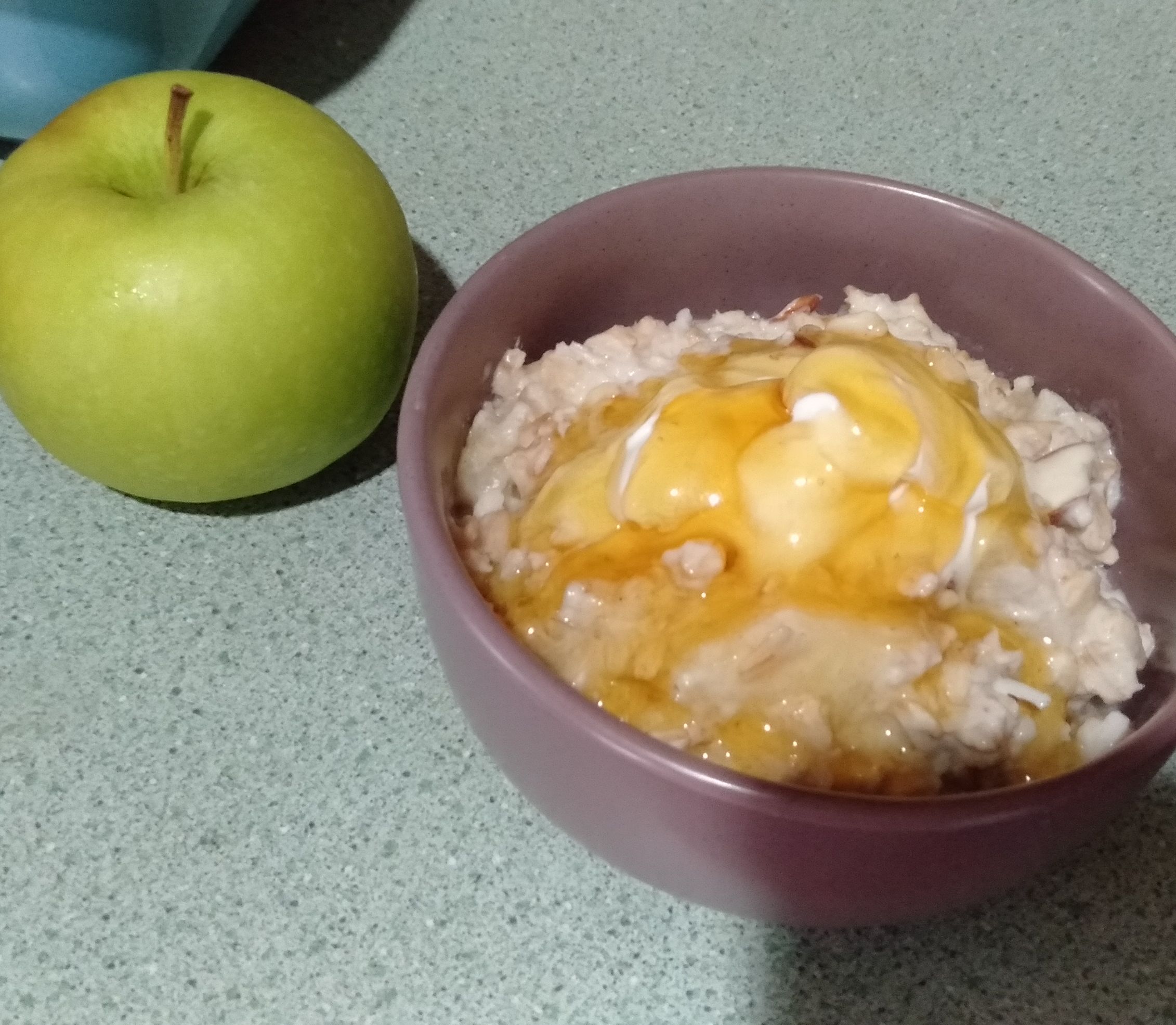Stewed Apple Overnight Oats bunch