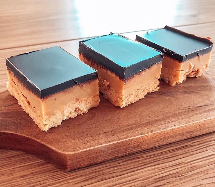 Keto Caramel Slice bunch