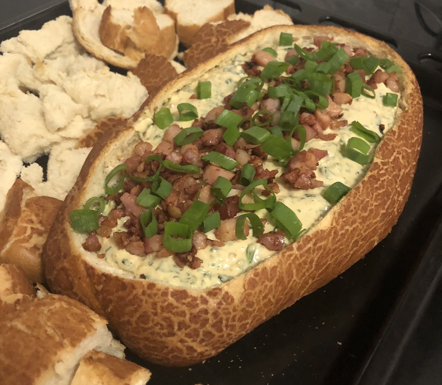 French Onion & Bacon cob loaf bunch