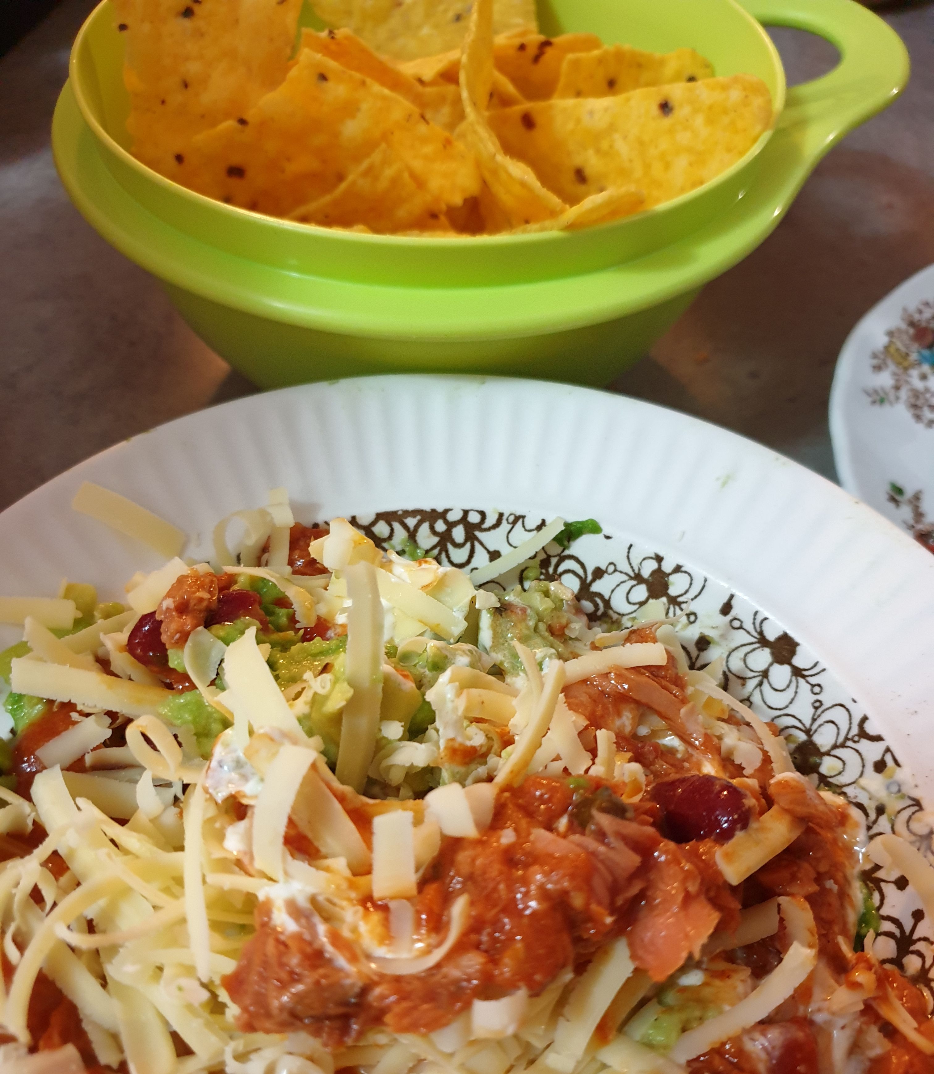 Mexican tuna and avocado dip bunch