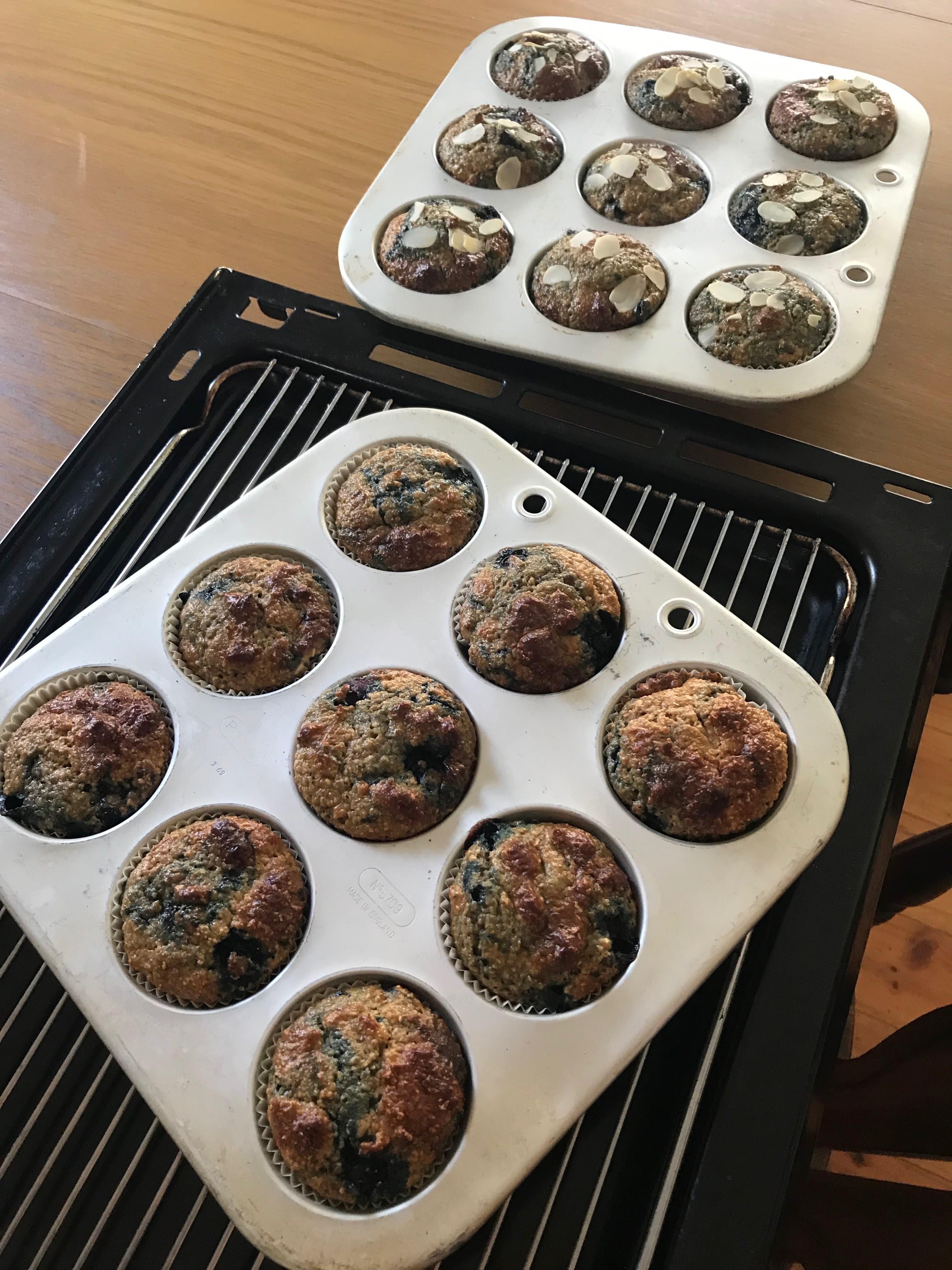 Blueberry cottage cheese cupcakes bunch