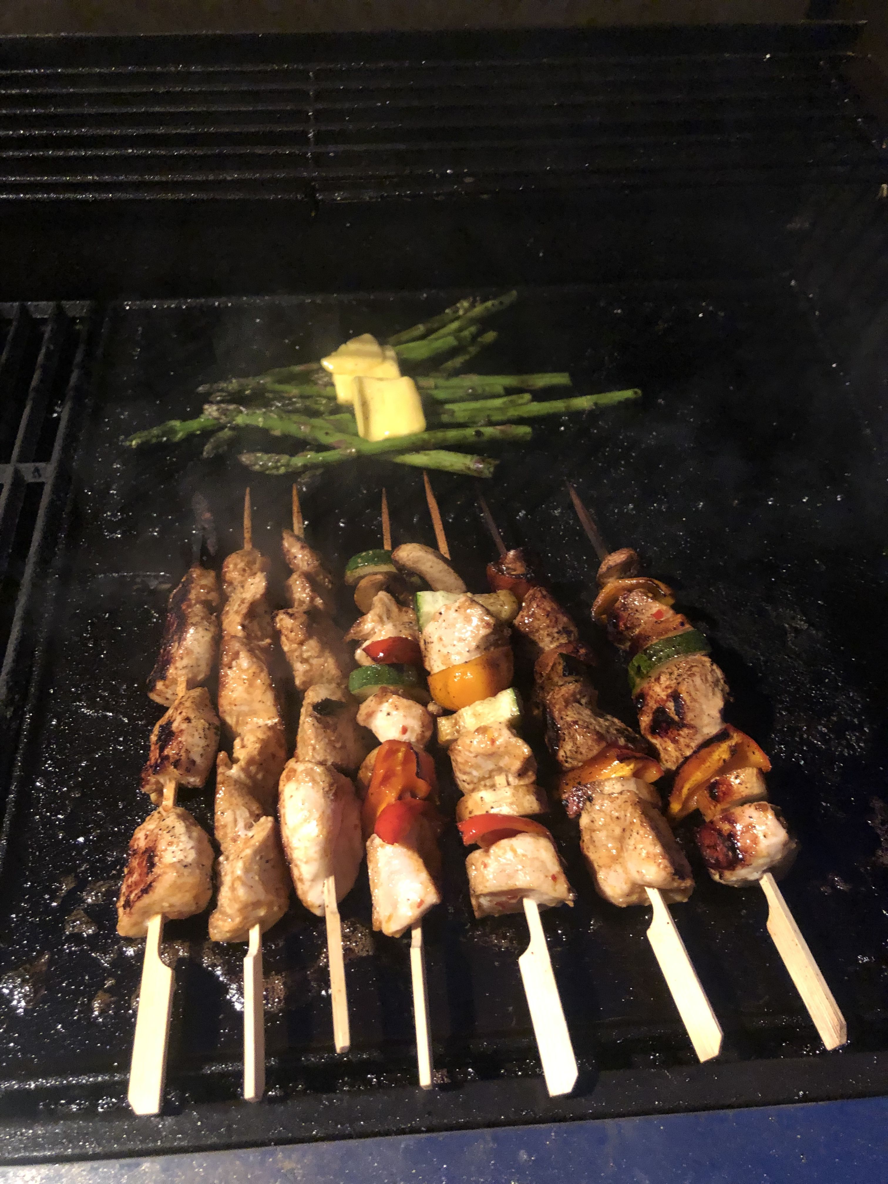 BBQ Turkey kebabs bunch