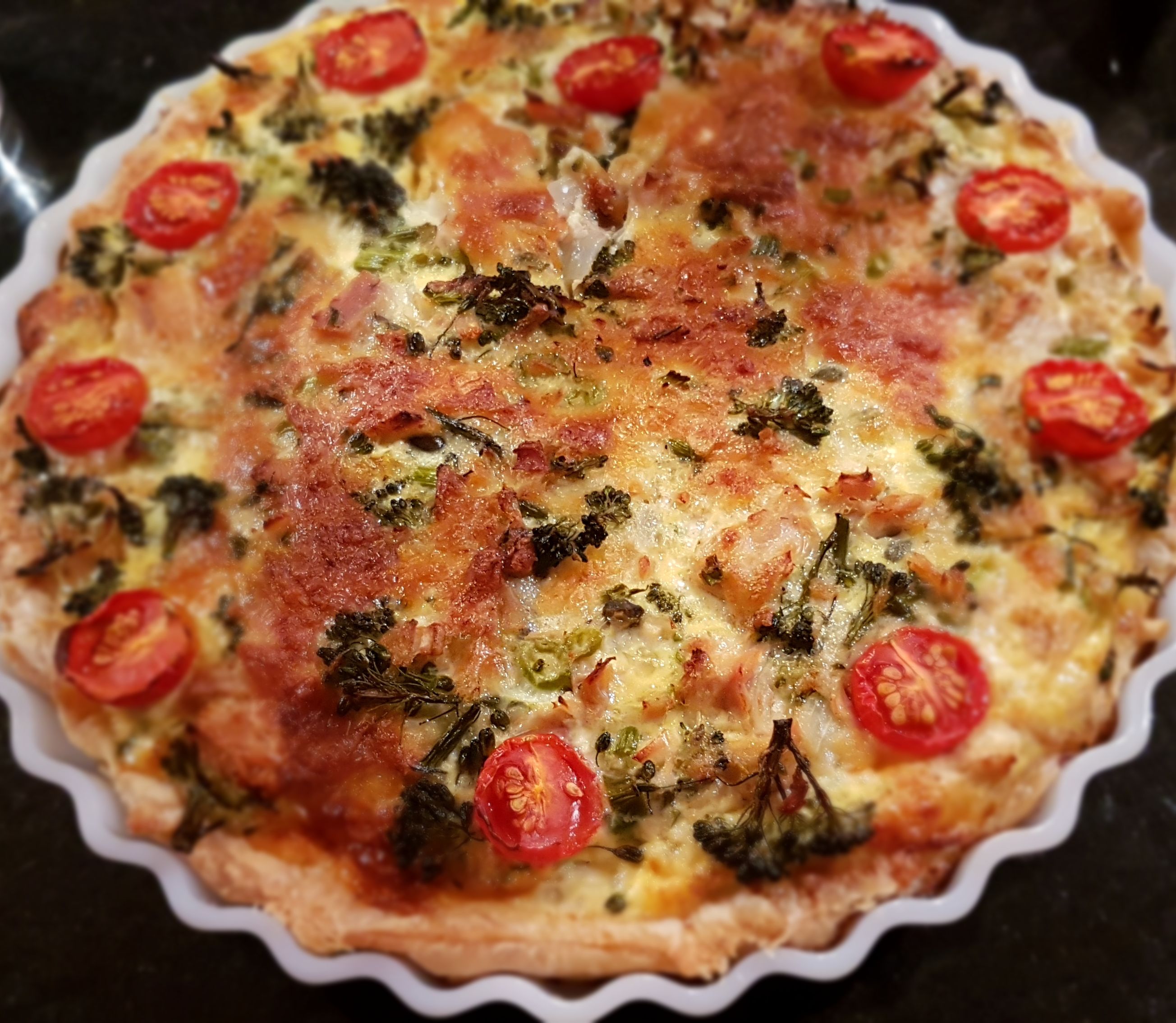 Broccolini & Tuna quiche | bunch