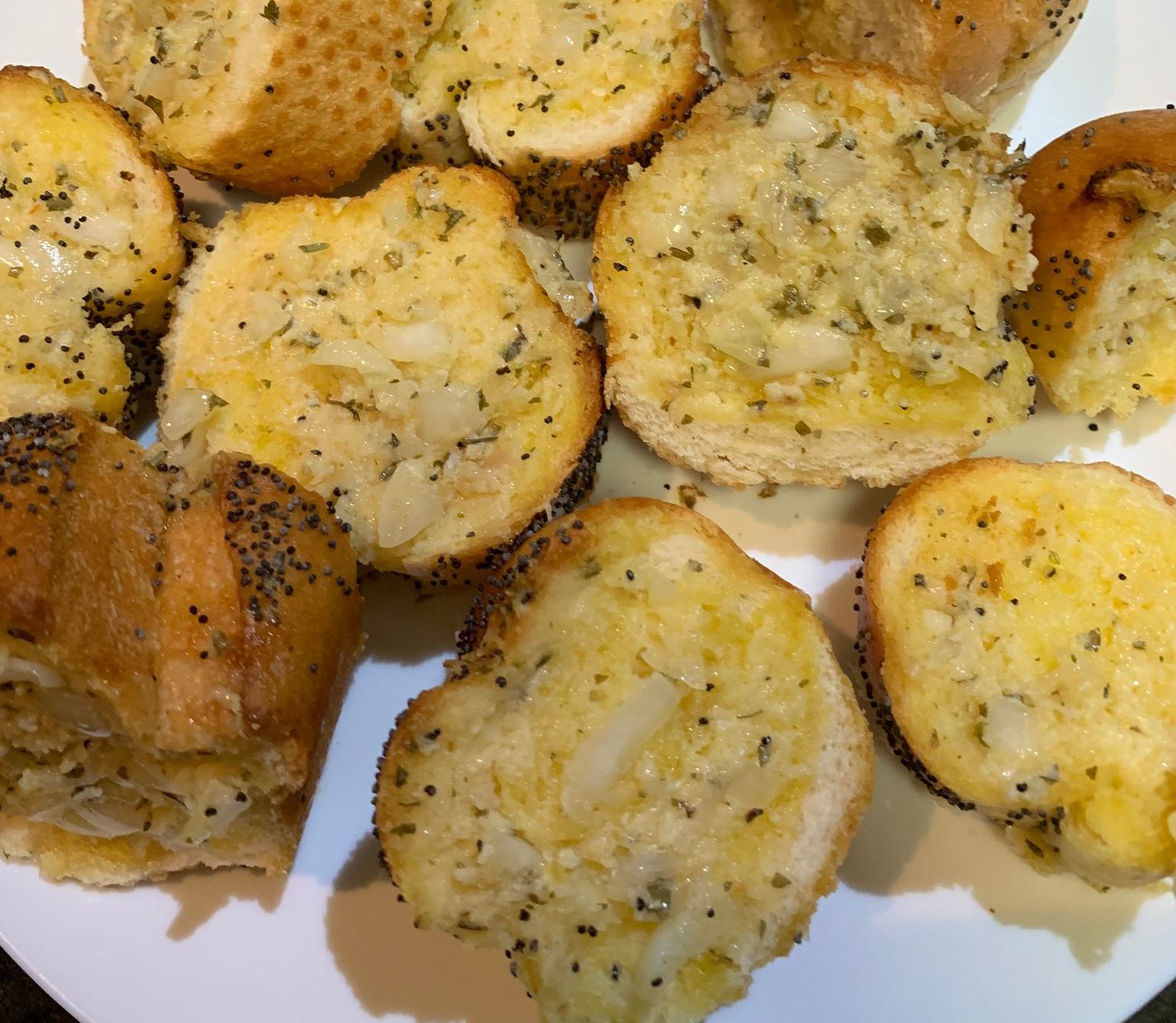 Herb, Onion and Garlic Bread bunch