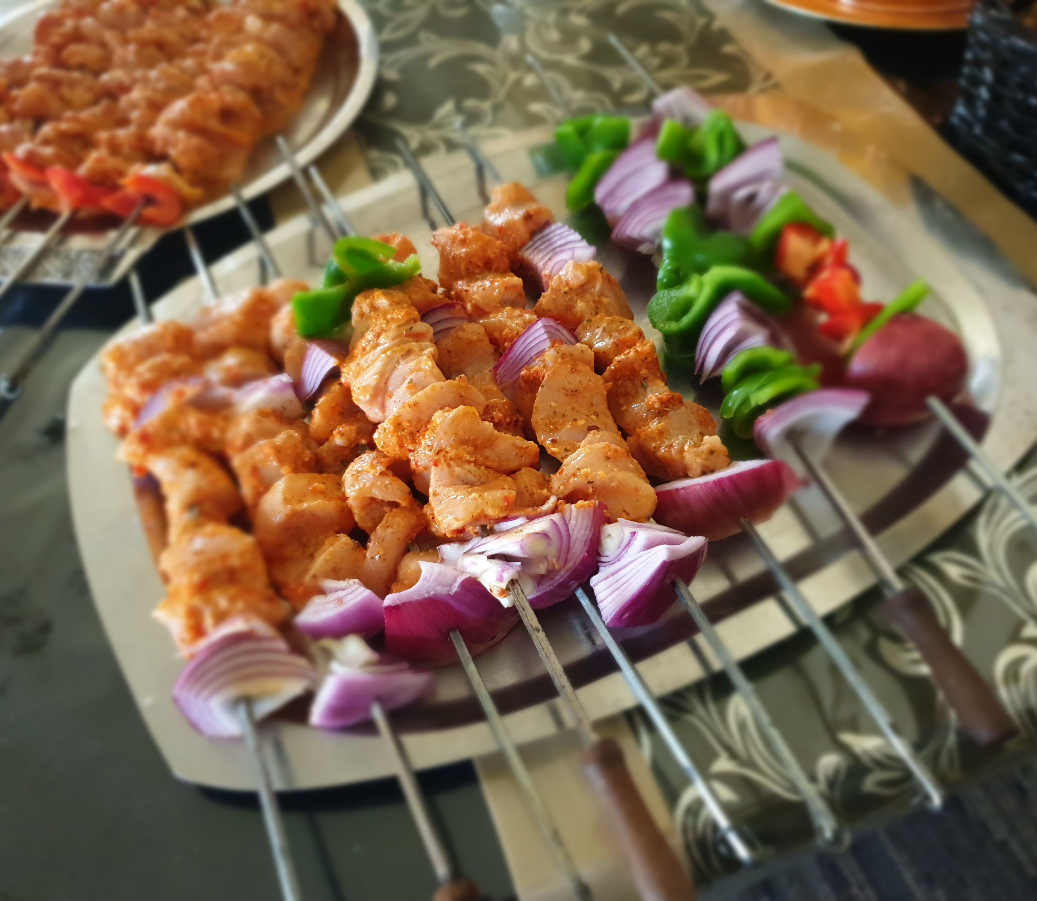 Lebanese Shish Tawook Sticks/Kebabs bunch