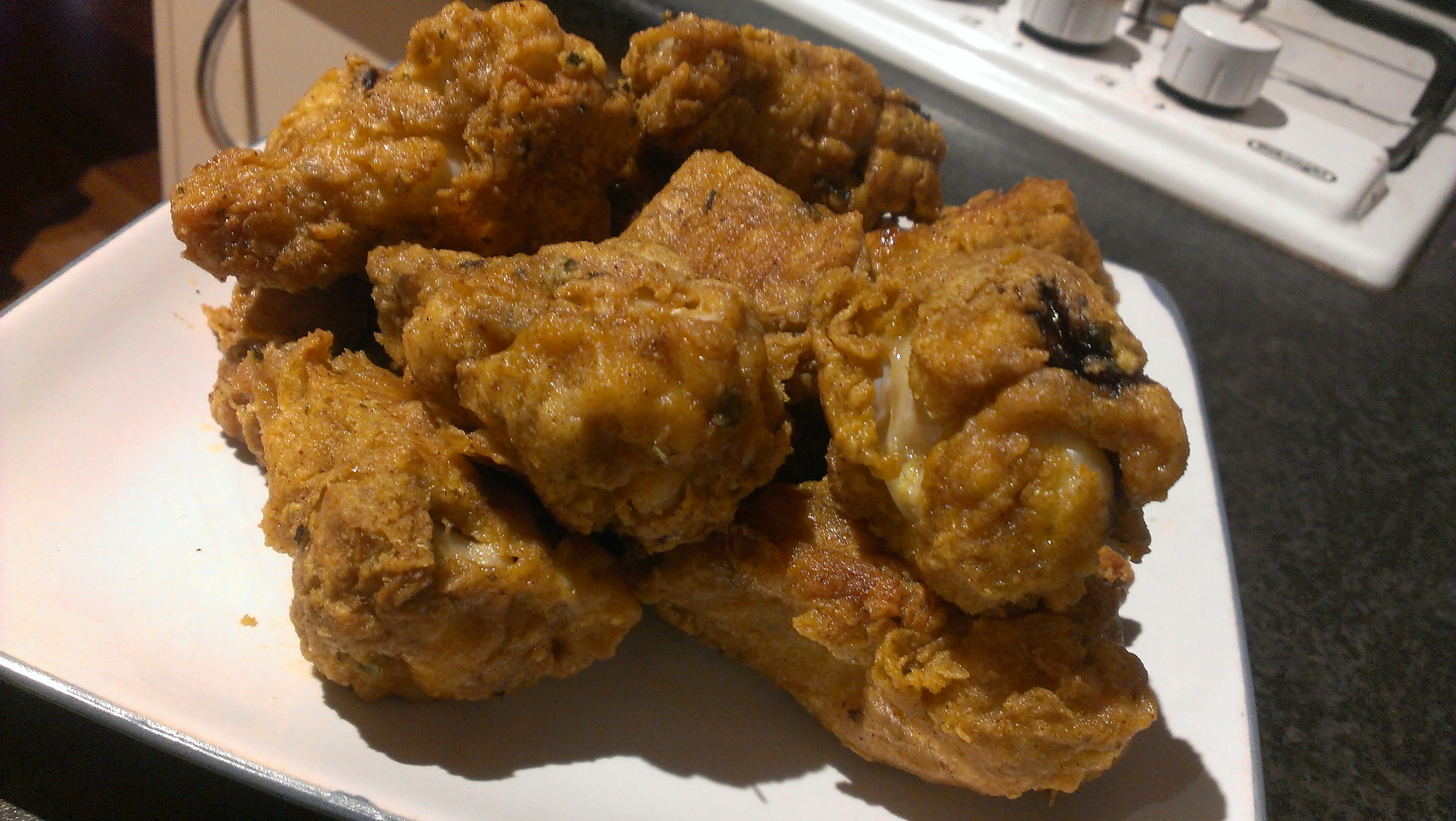 Oven Fried Drumettes. bunch