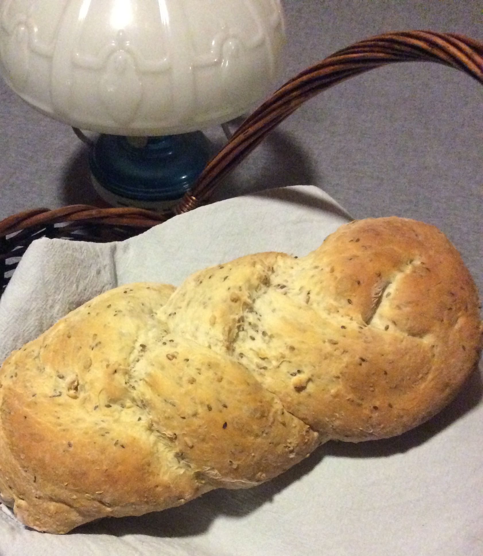 Multigrain bread or rolls bunch