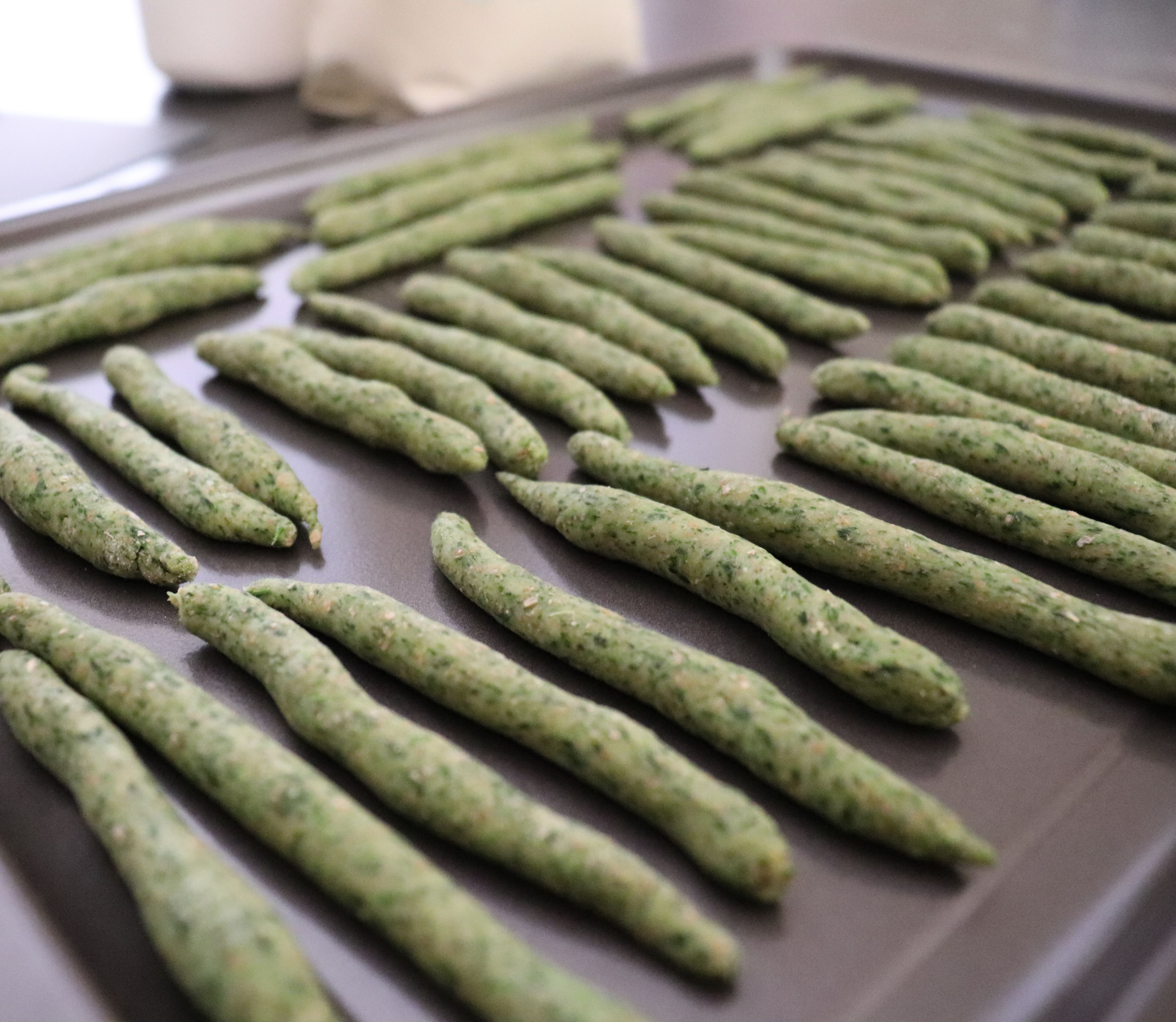 Wholemeal Spelt Spinach Pici Pasta bunch