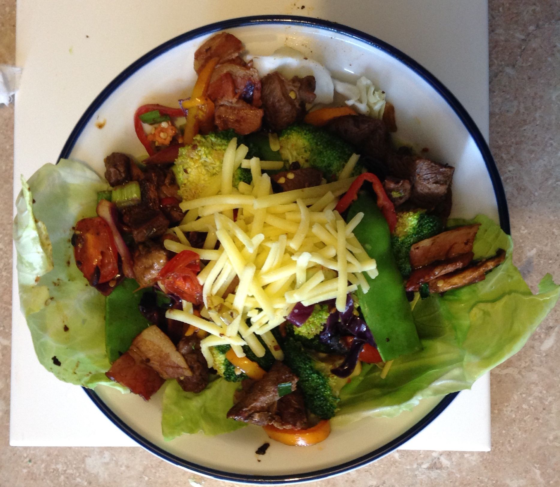 Kangaroo Stir Fry . bunch