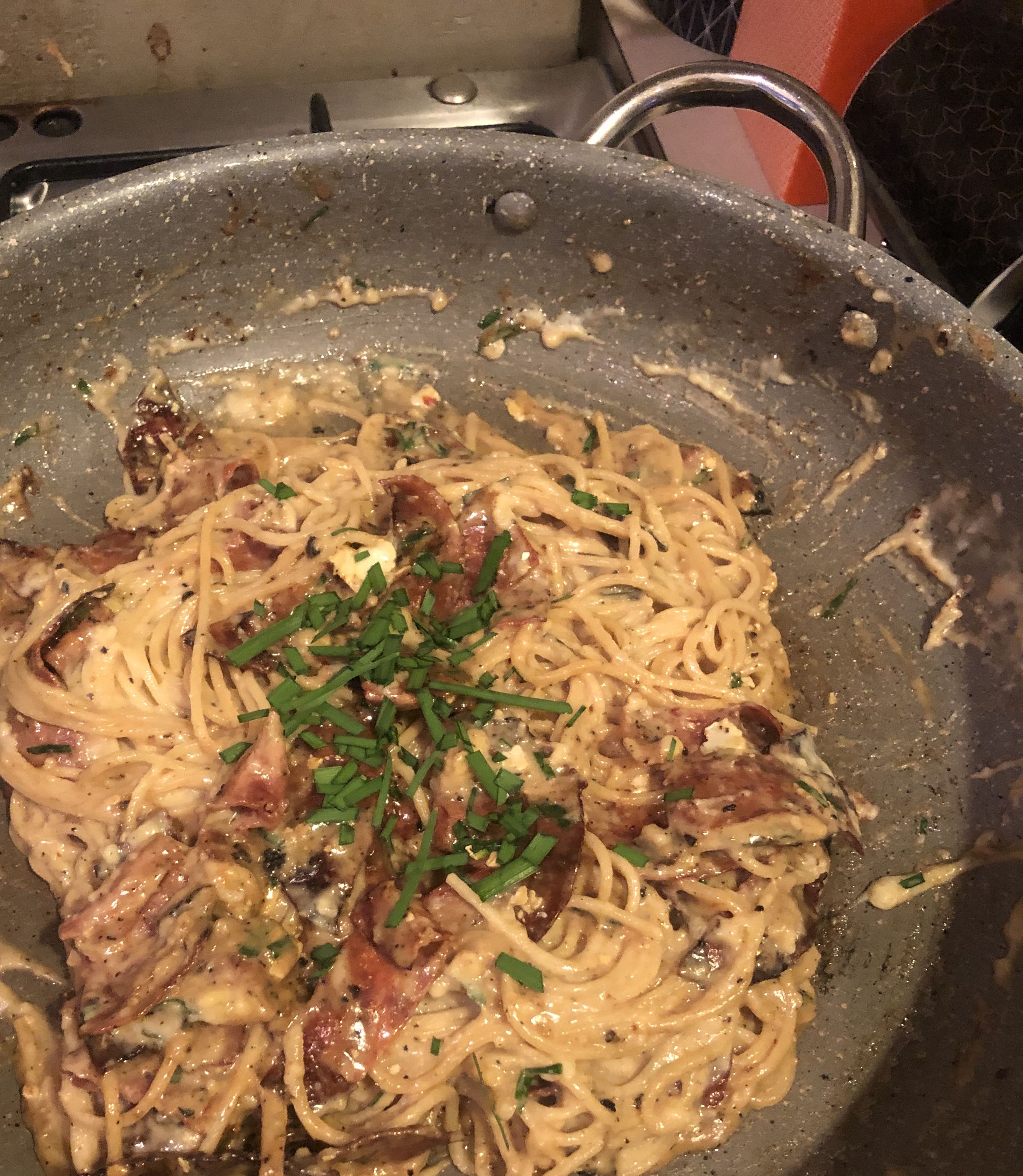 Salami and Brie Spaghetti | bunch