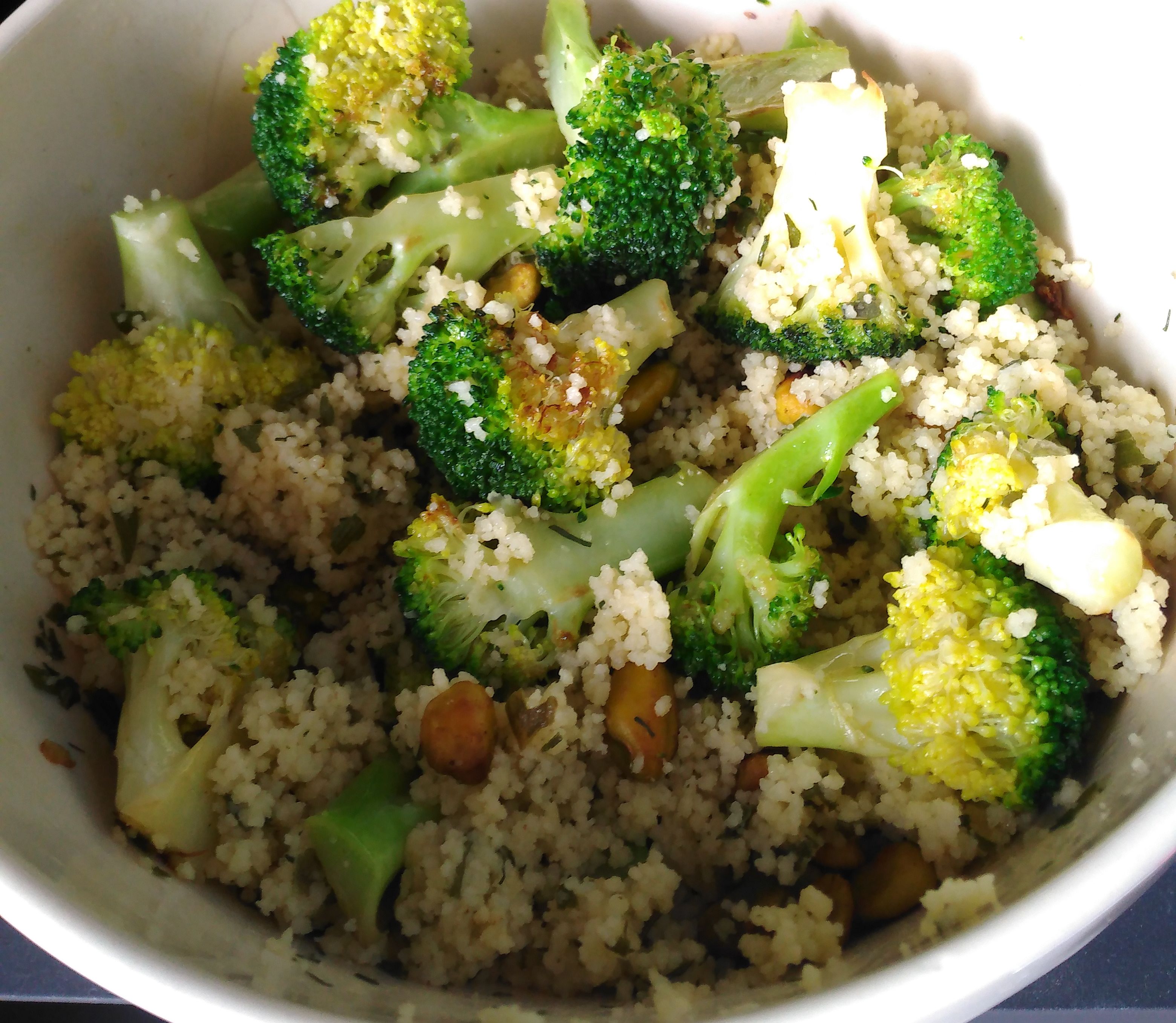 Broccoli Pistachio & Couscous salad bunch