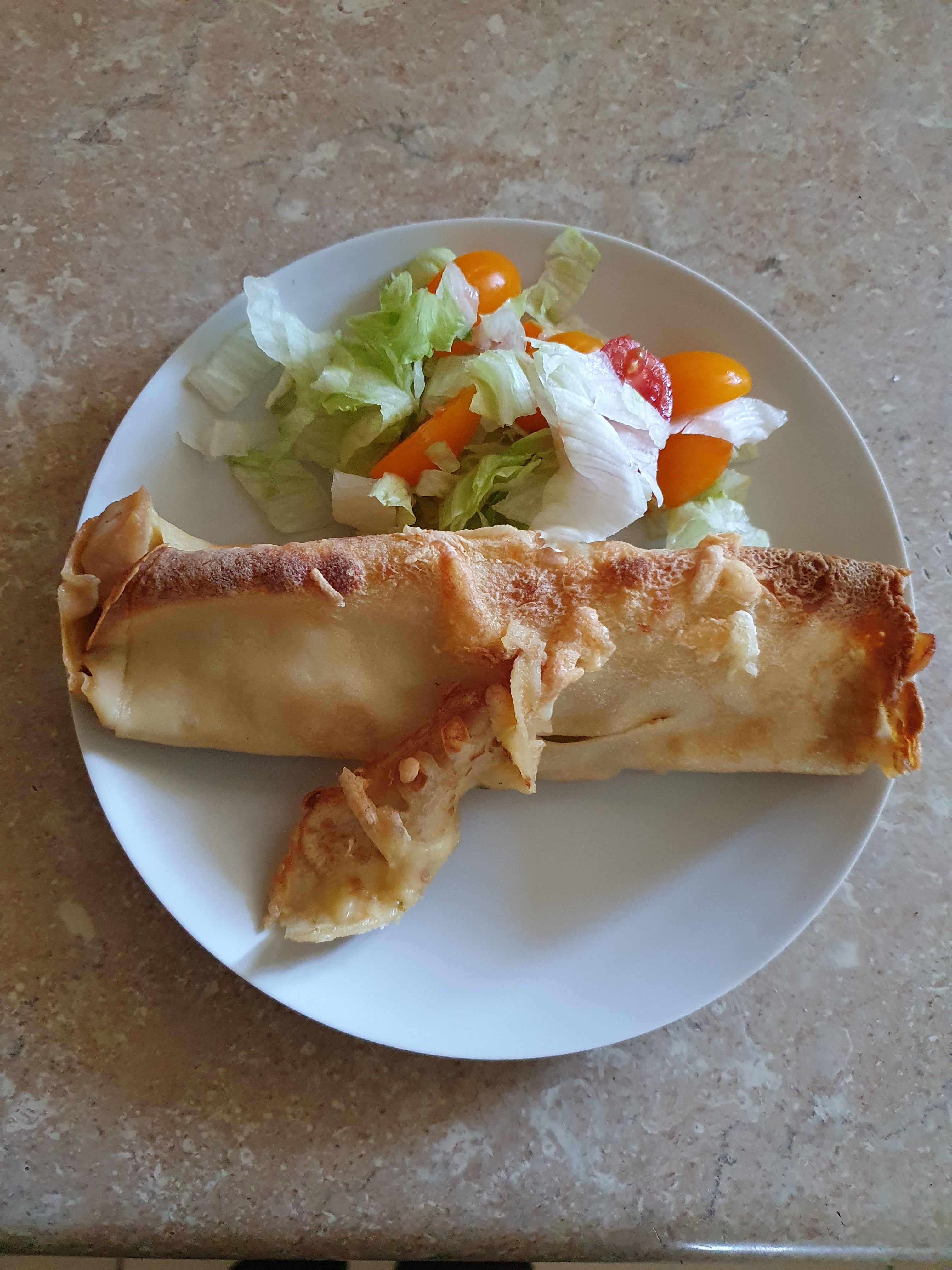 Chicken, Mushroom and Asparagus Crepes bunch