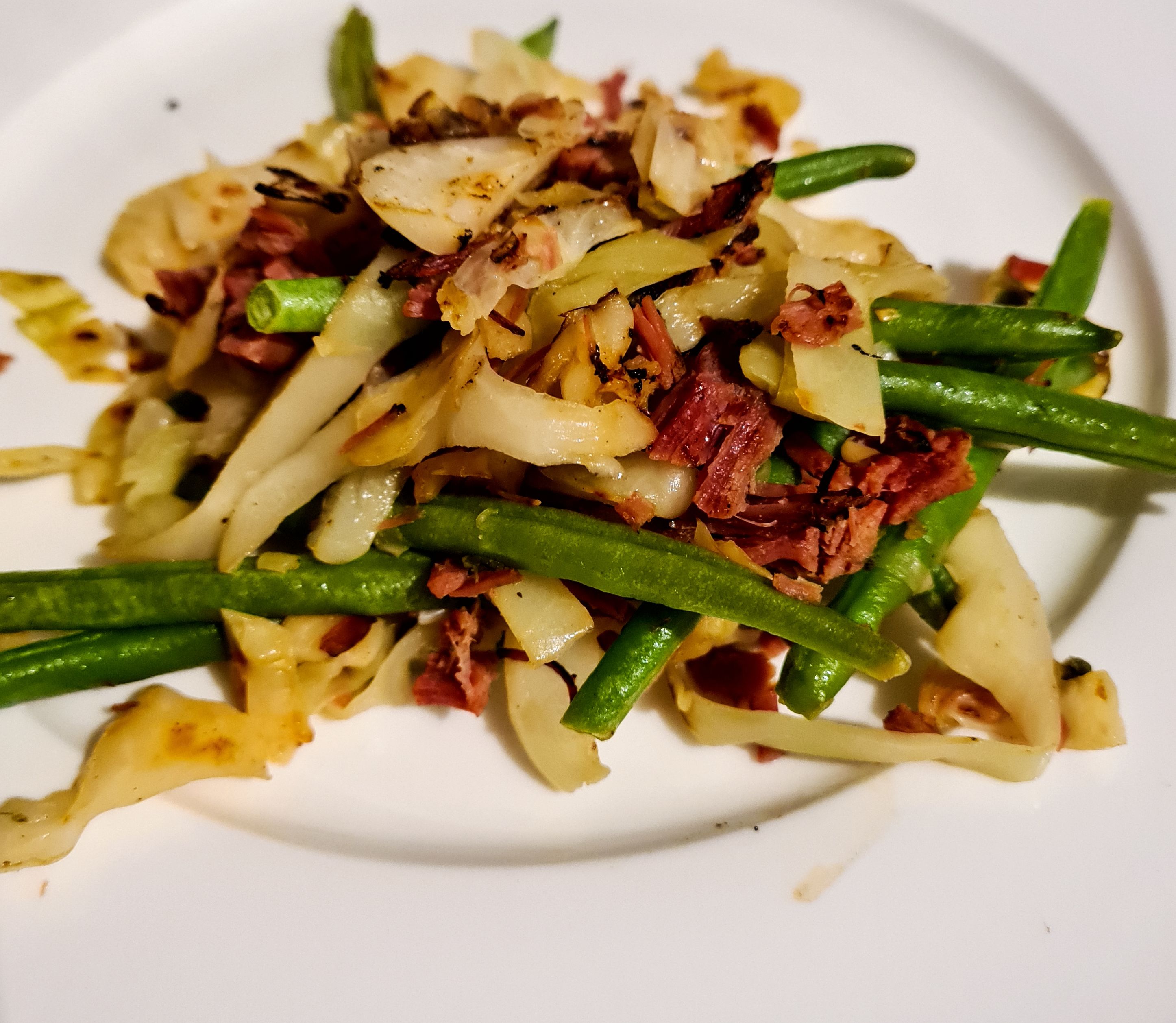 Corned beef stir fry bunch