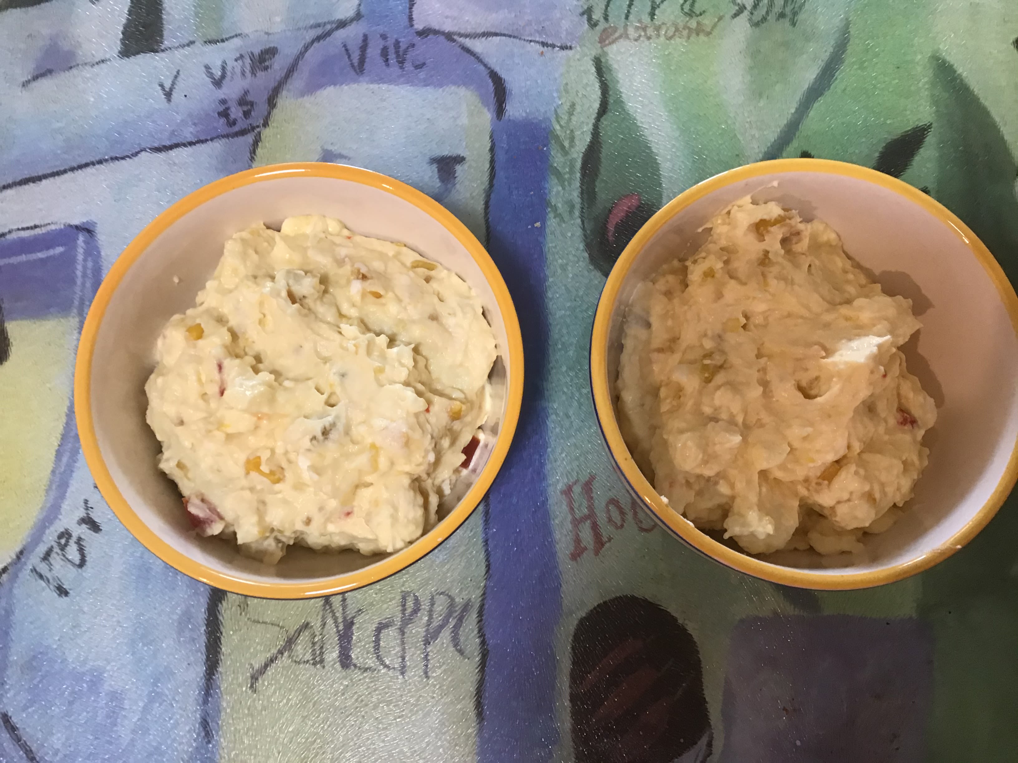 CORN RELISH & CREAM CHEESE DIP bunch