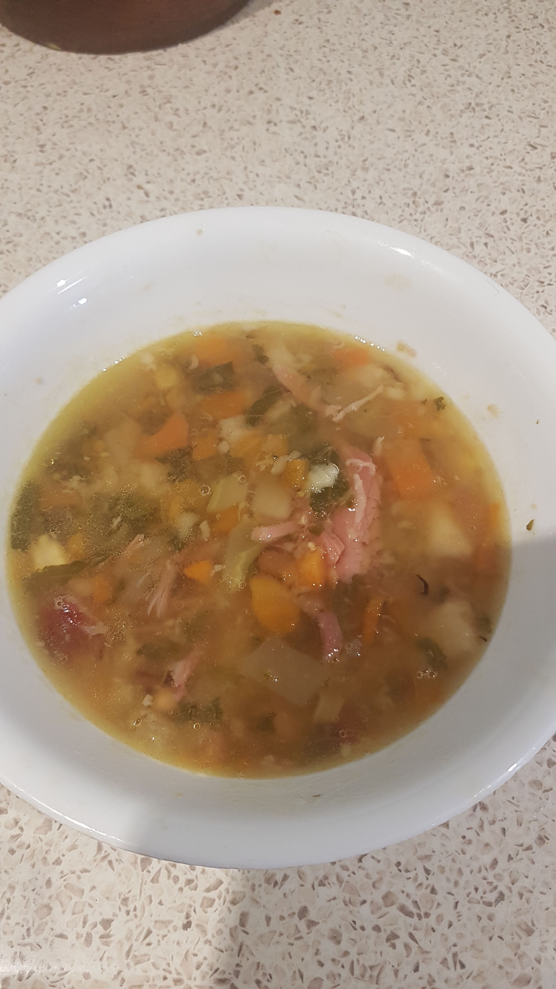 Hearty Ham Hock & Vegetable Soup bunch