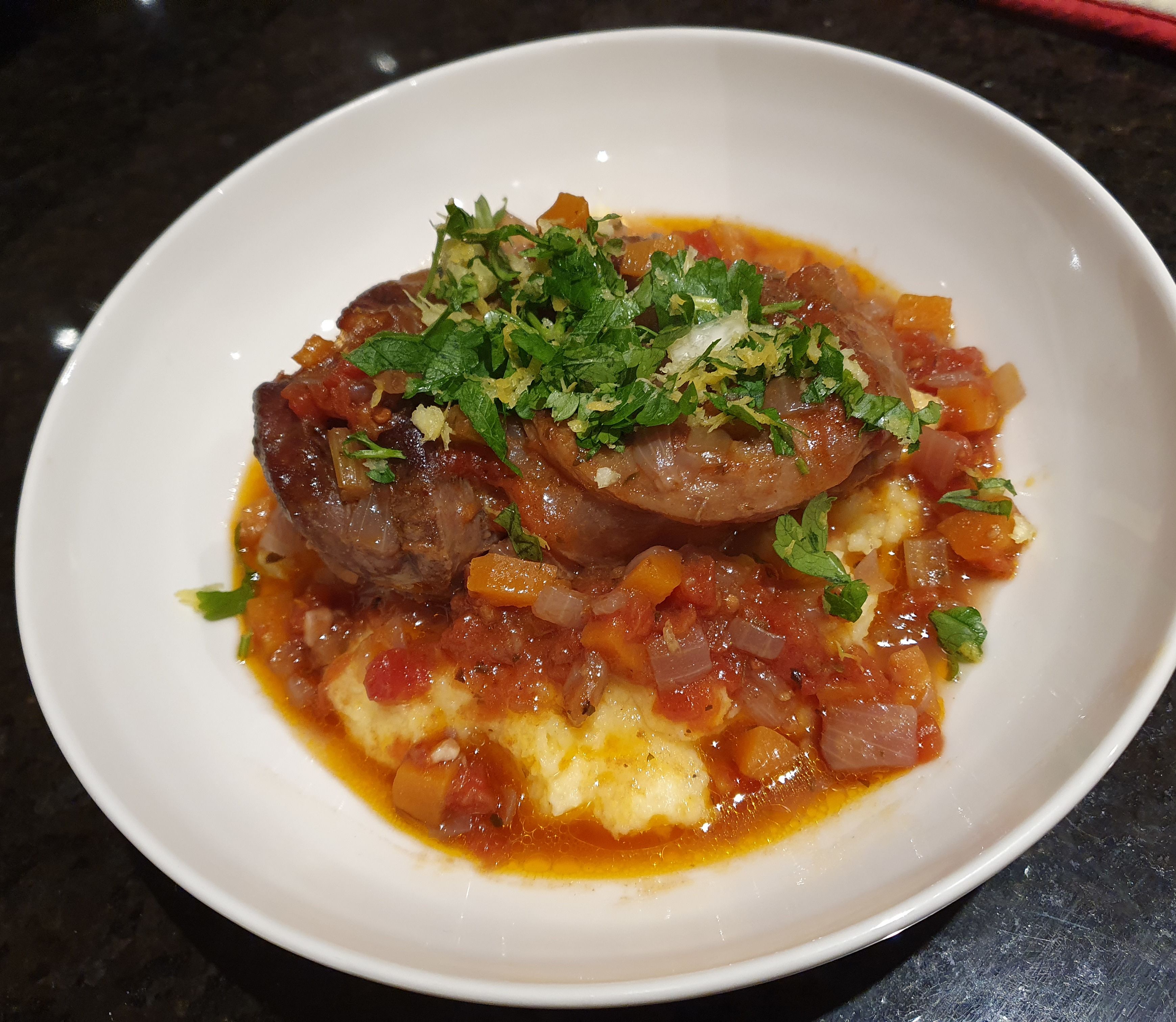 Veal Osso Bucco with Polenta bunch