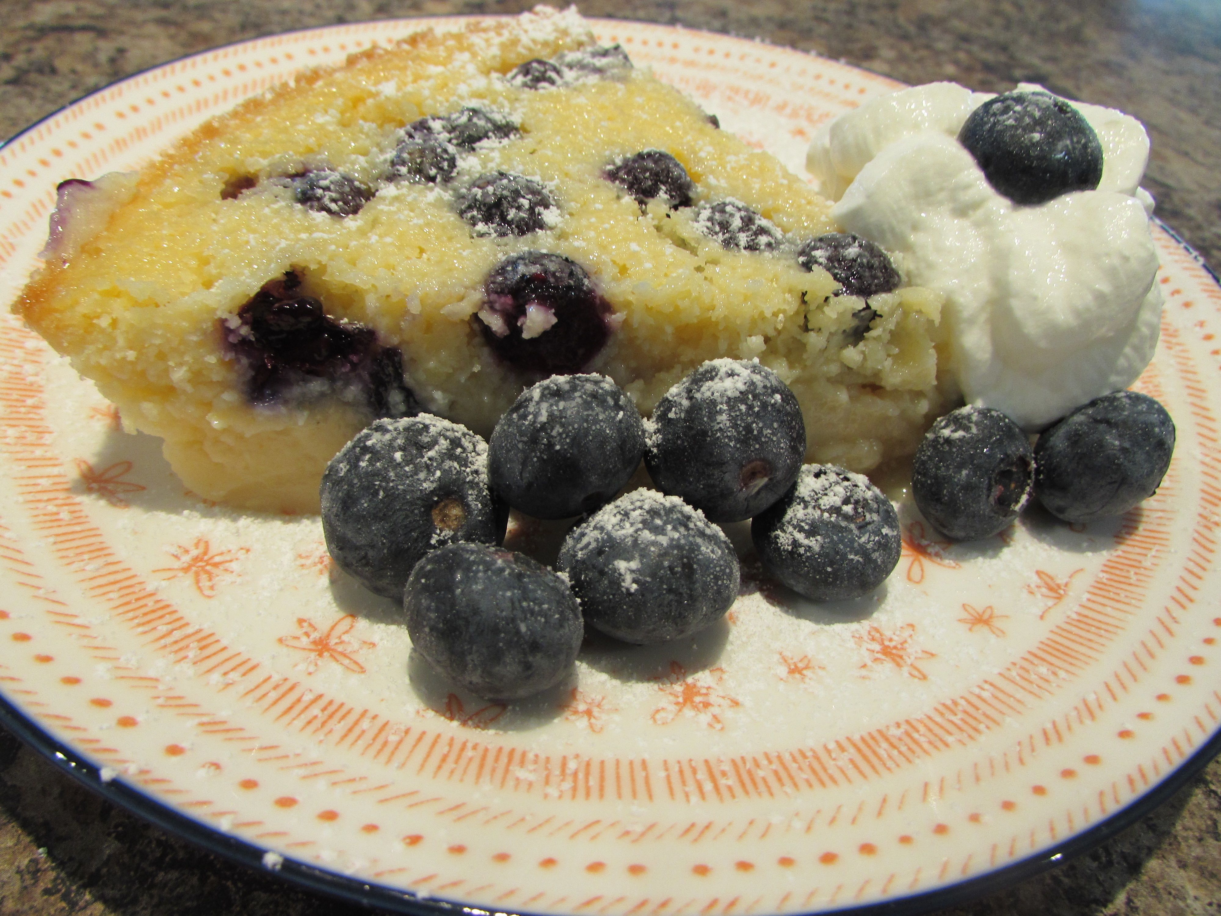 Blueberry Impossible Pie Bunch