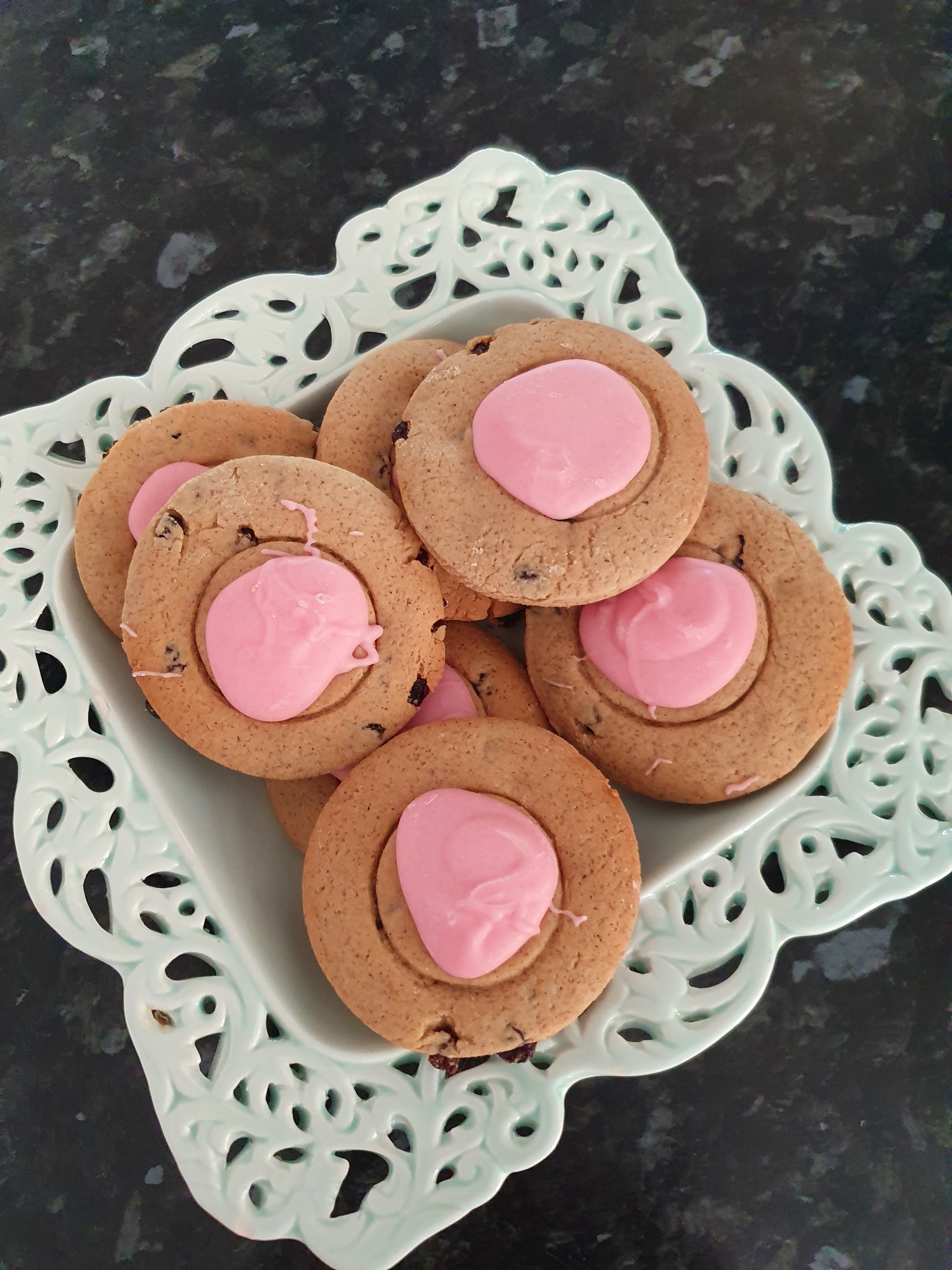 Coffee scroll biscuits bunch