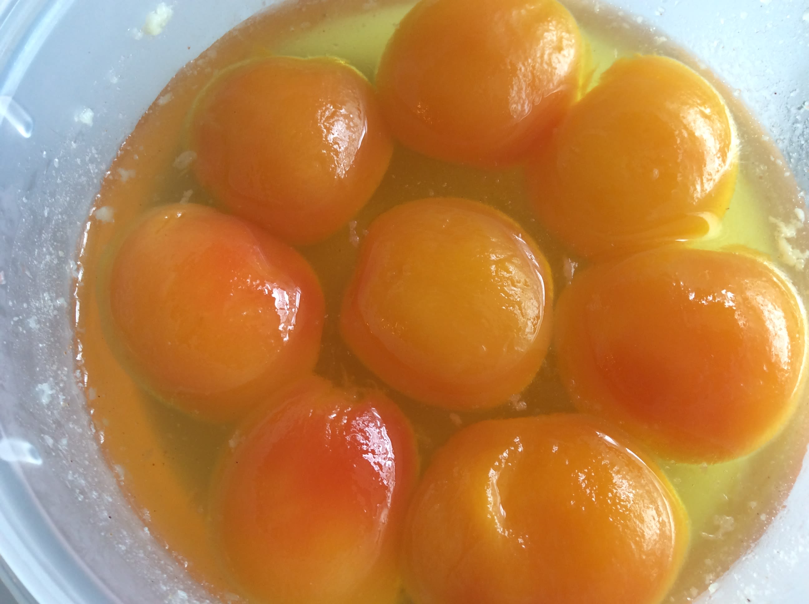 Poached nectarines bunch