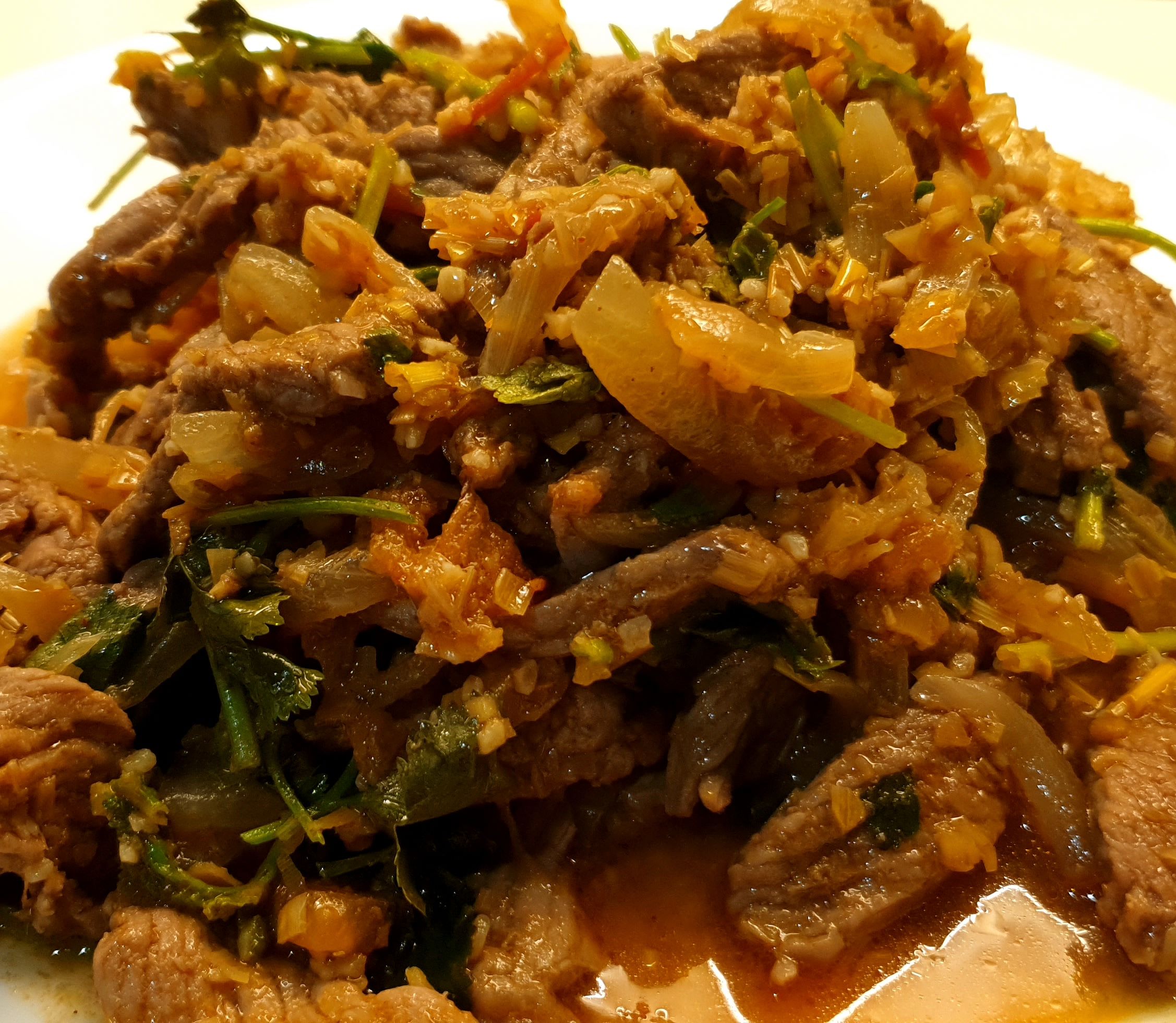 Lemongrass Beef stir fry bunch