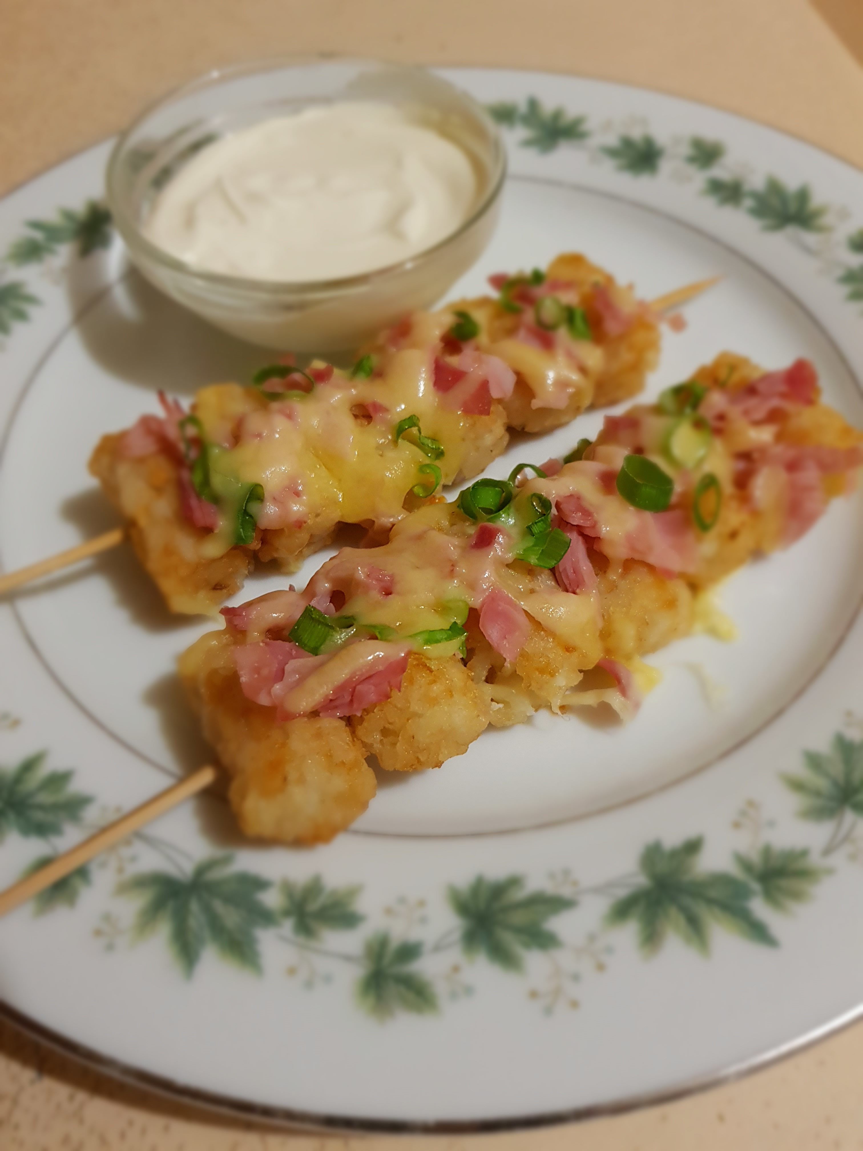 Loaded potato gem kebabs bunch