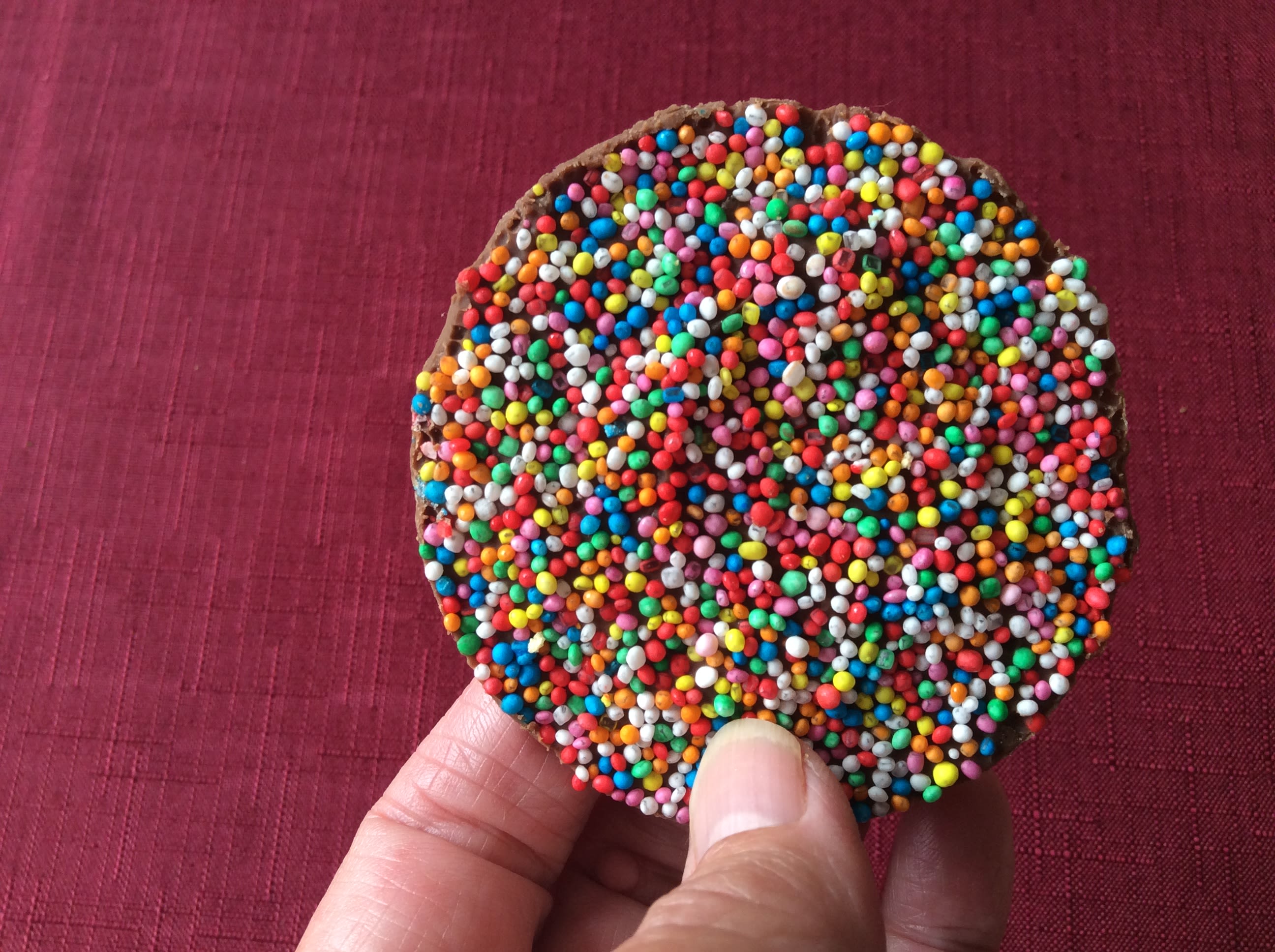 Giant chocolate freckle bunch