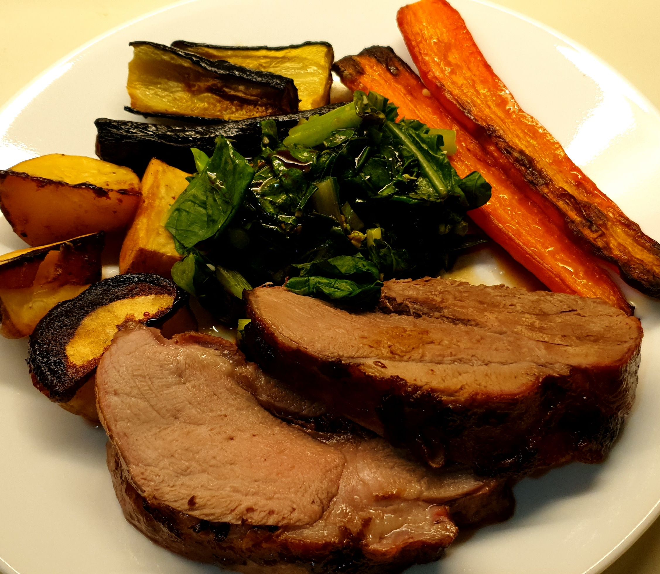 Roasted Boneless Lamb Shoulder & Vegetables | bunch