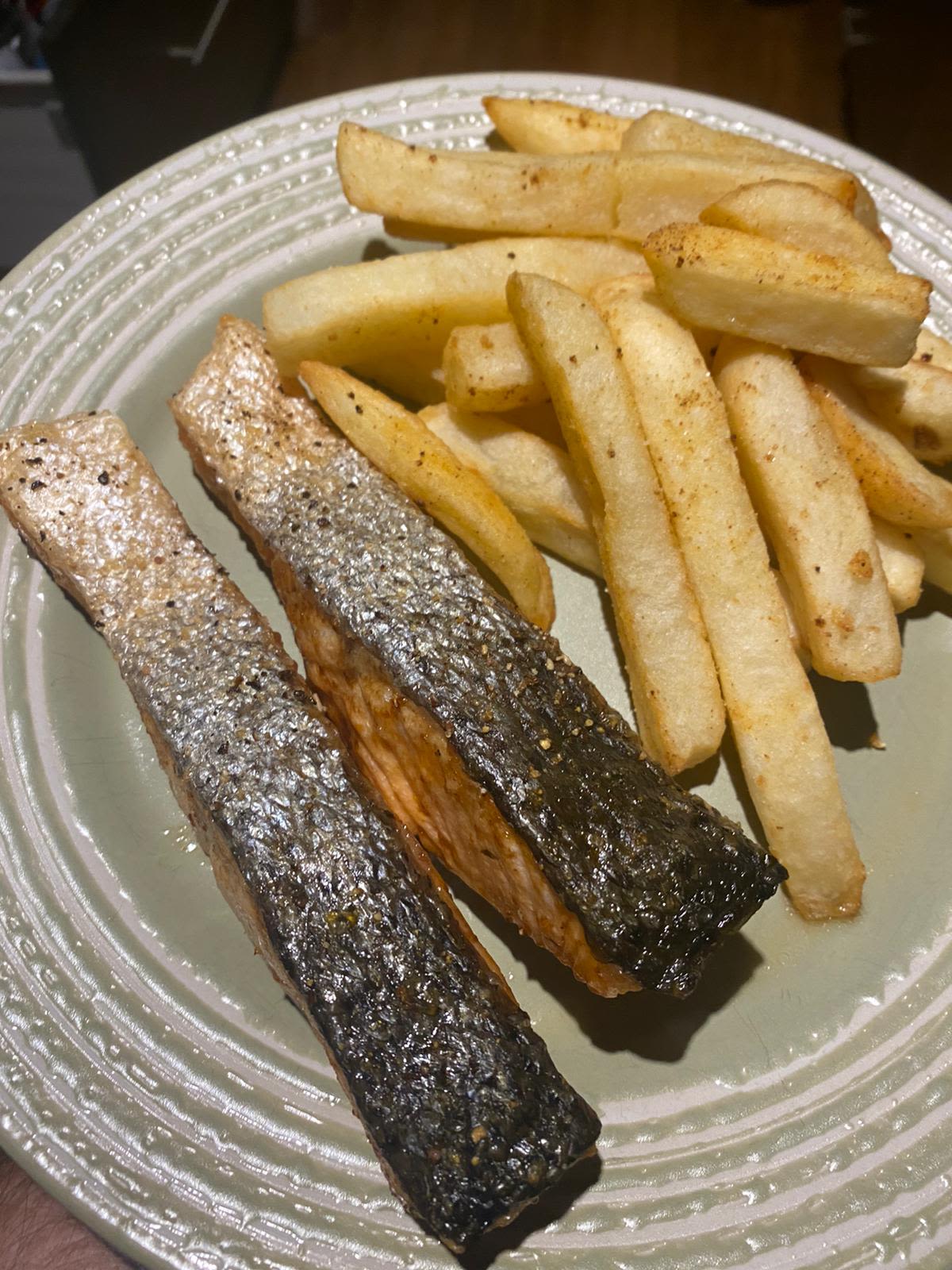 Airfryer Crispy Skin Salmon | bunch