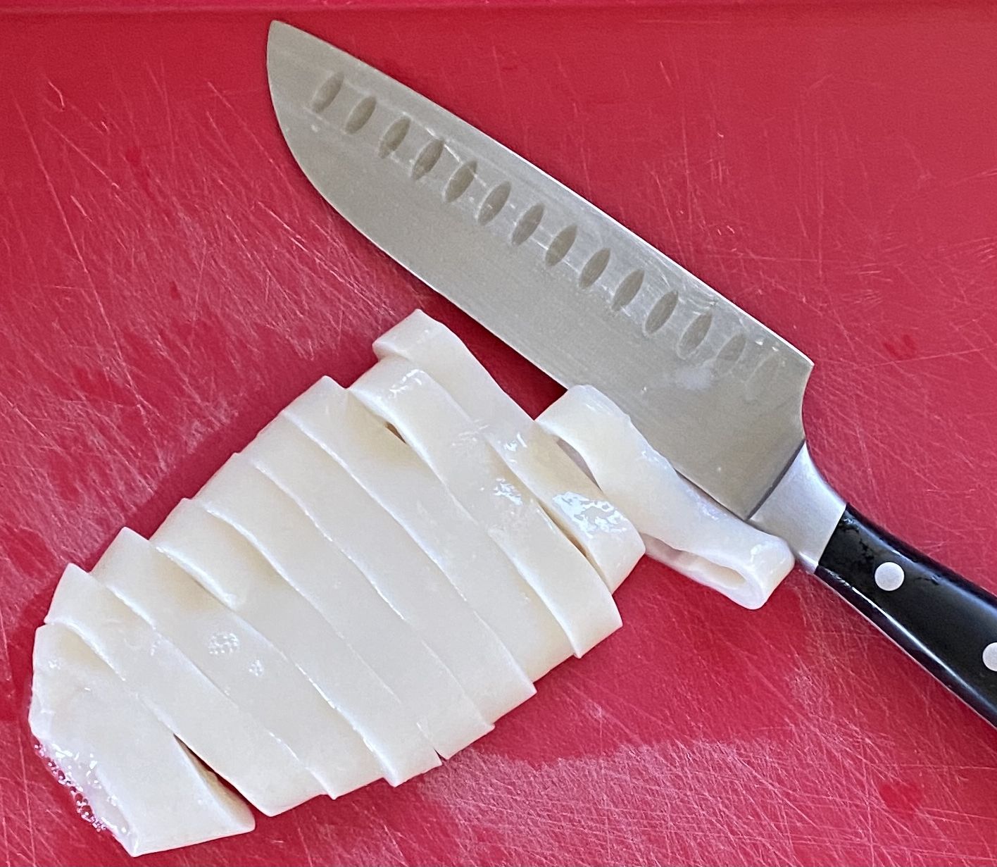 Preparing squid for frying | bunch