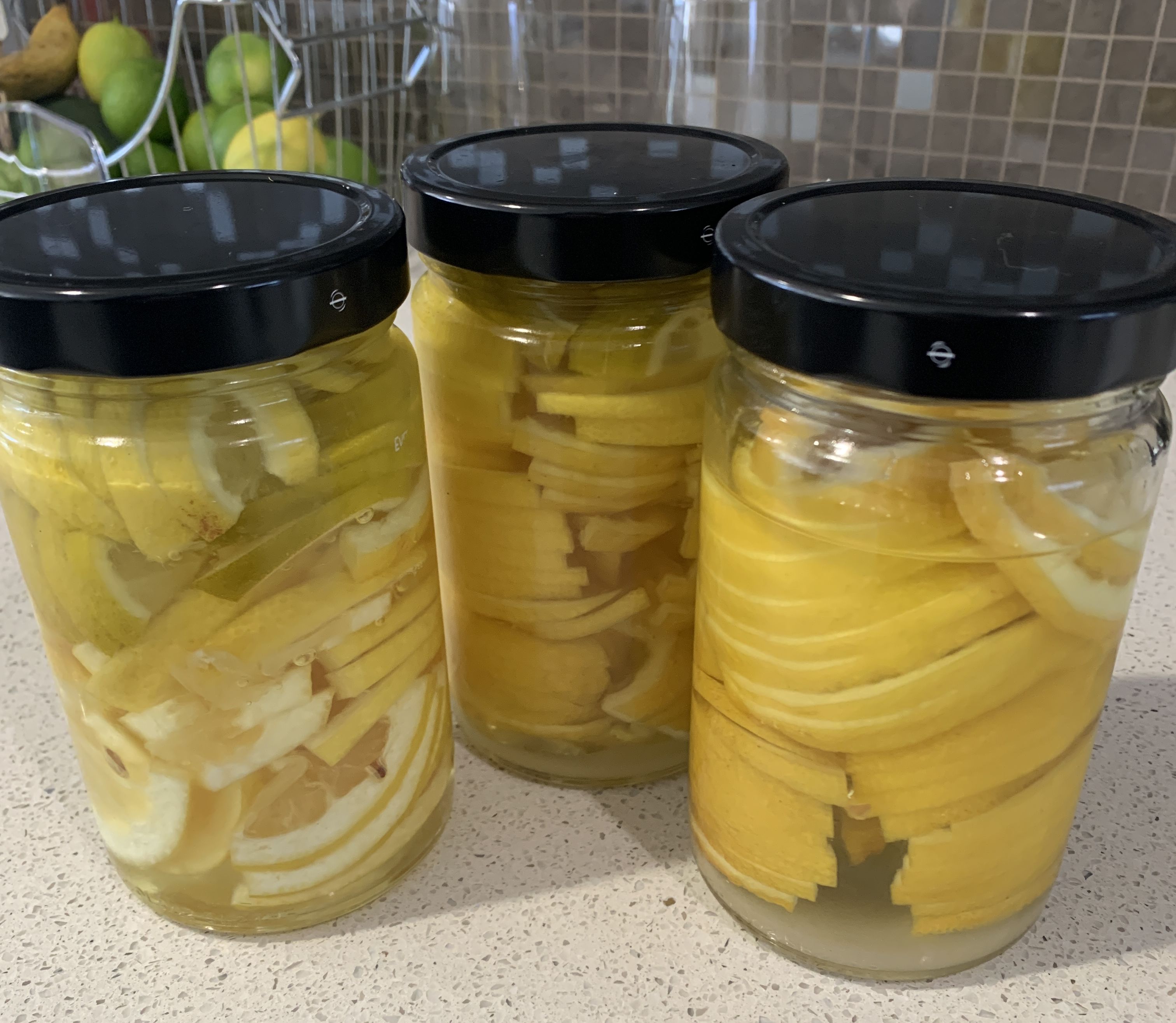 Preserving lemons (or limes) bunch