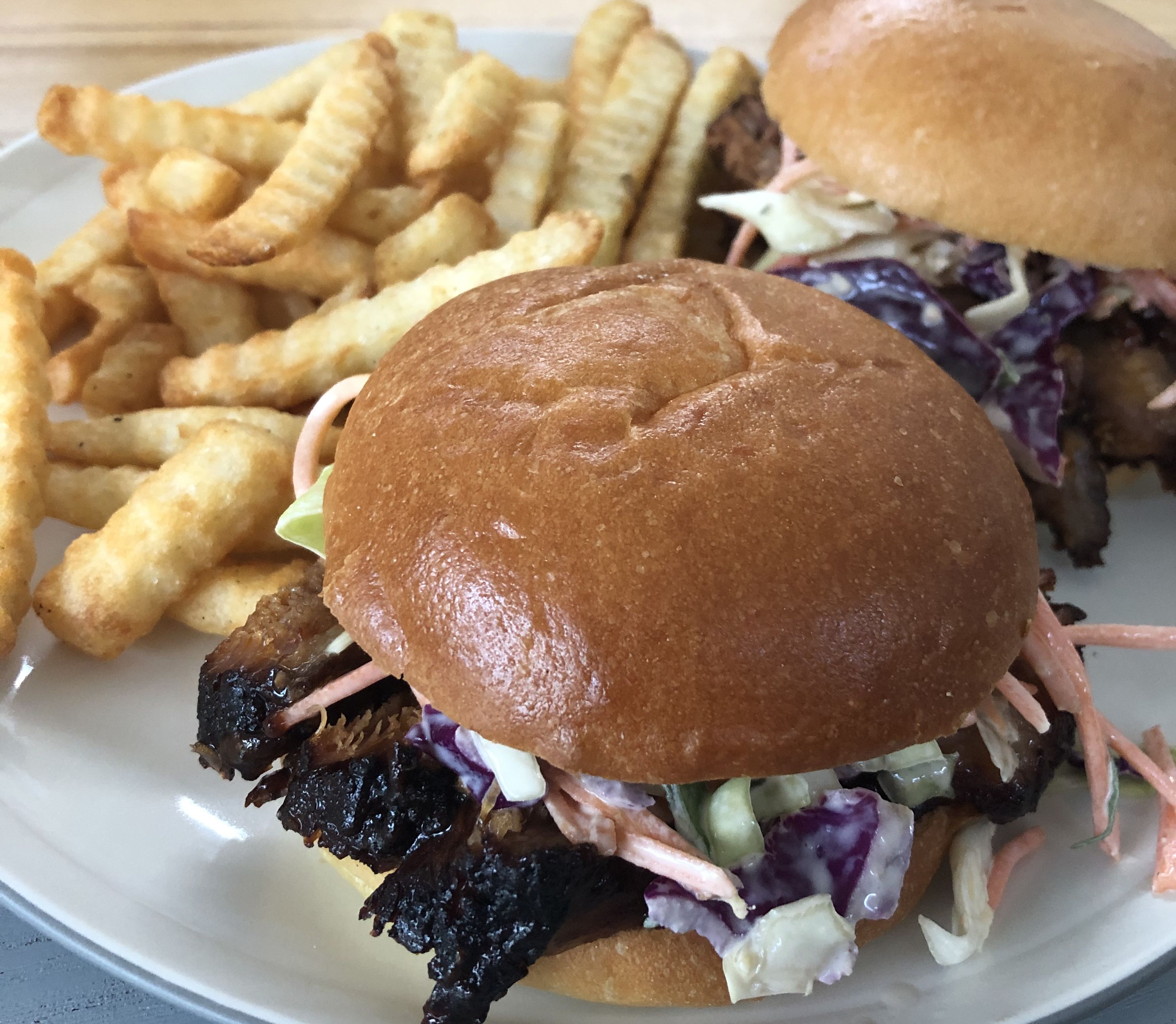 Slow Cooked Beef Brisket Burgers bunch