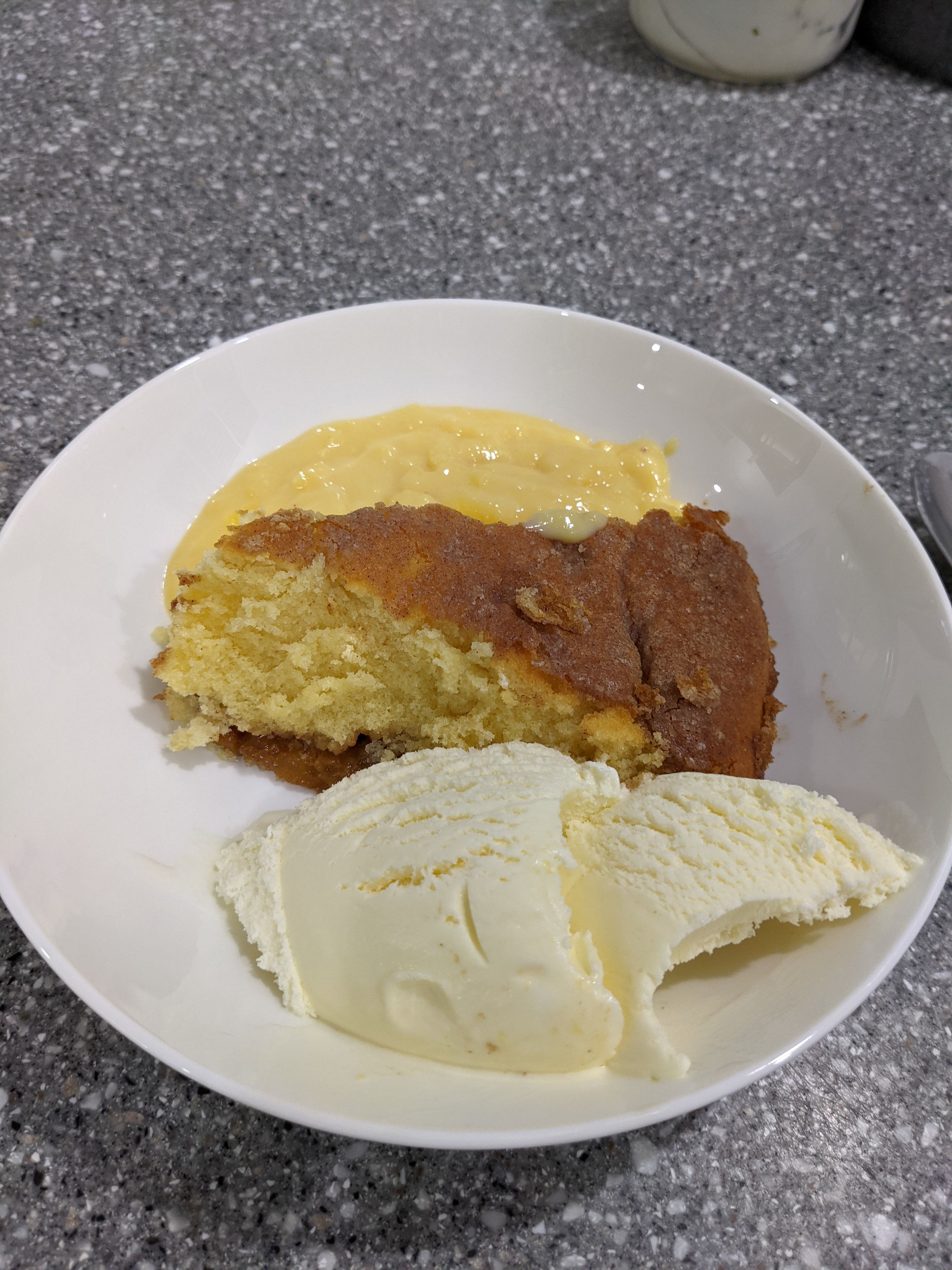Pinoche Pudding Peacharine pudding | bunch