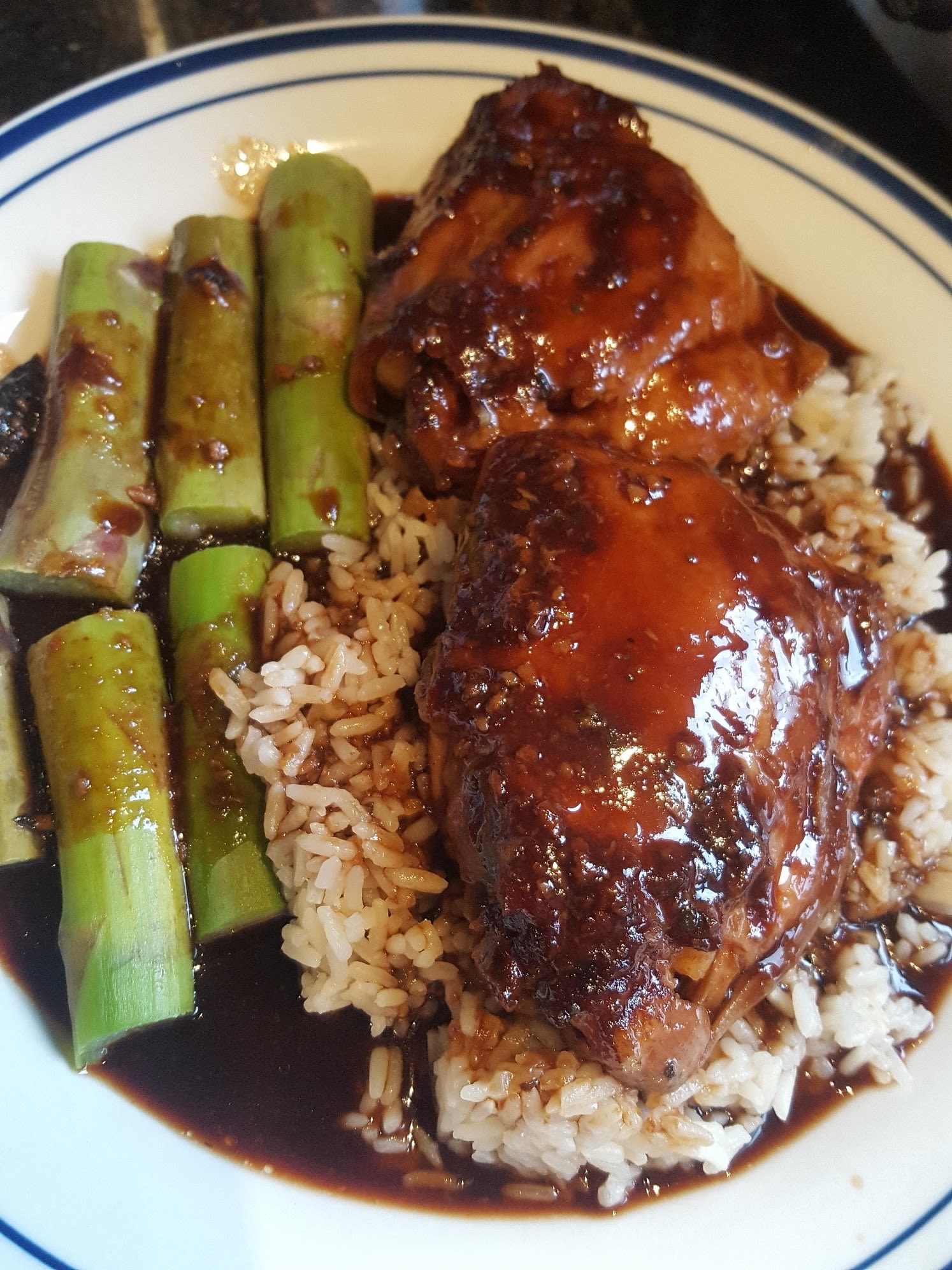 Slow Cooker Honey Soy Chicken Thighs bunch
