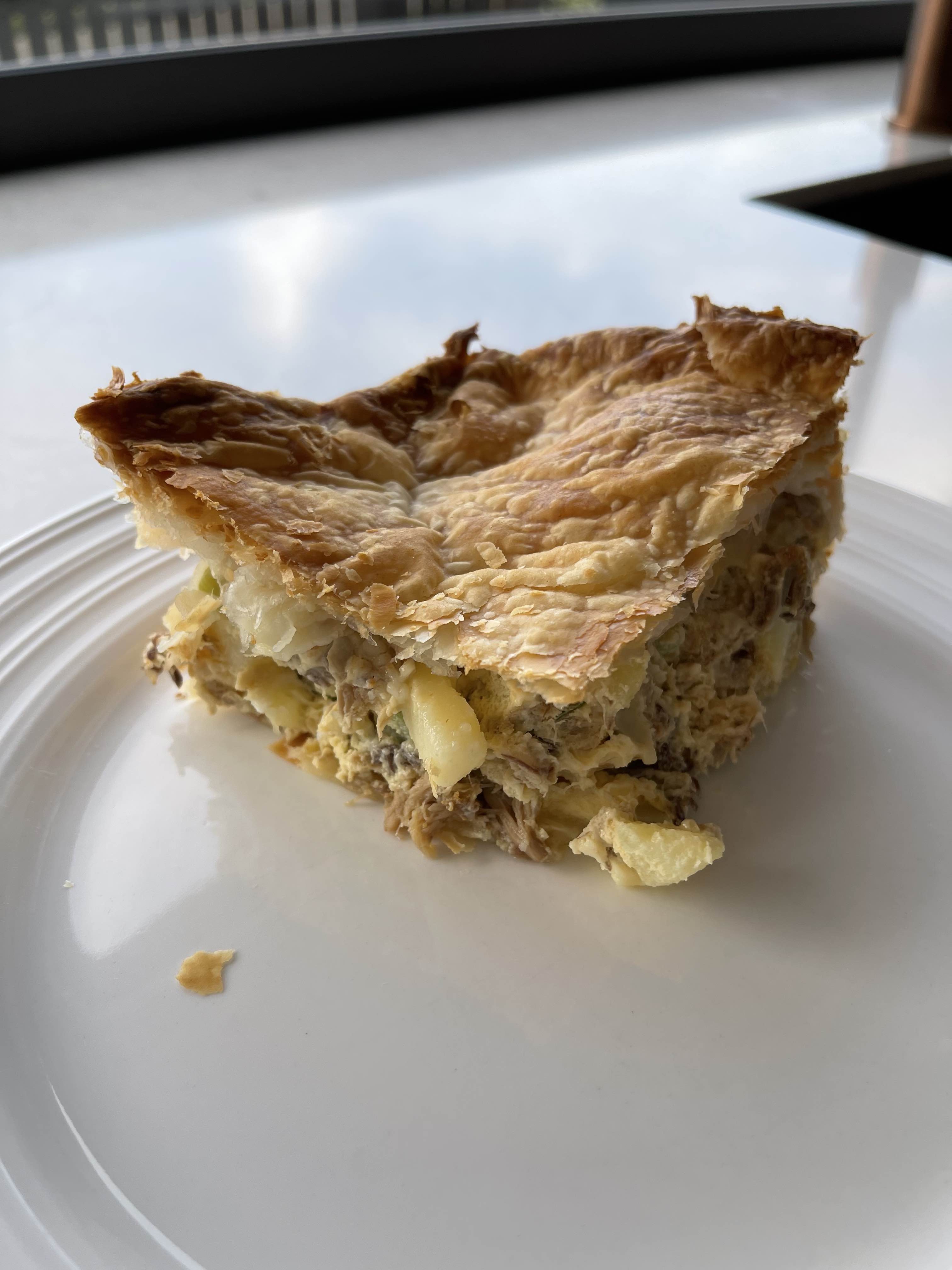 Smoked fish and potato pie bunch