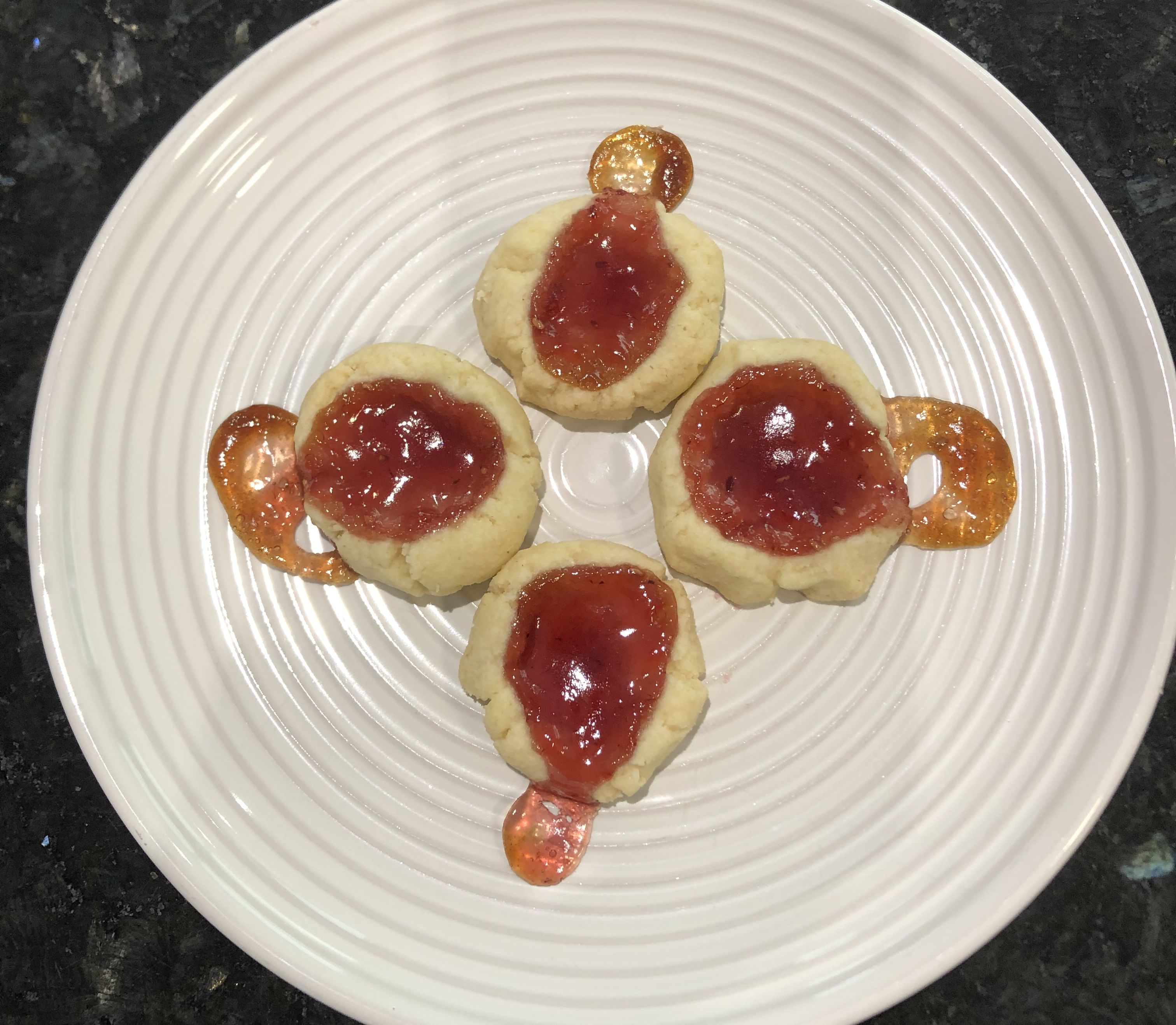 4 Ingredient Gluten Free and Dairy Free Jam Drops bunch