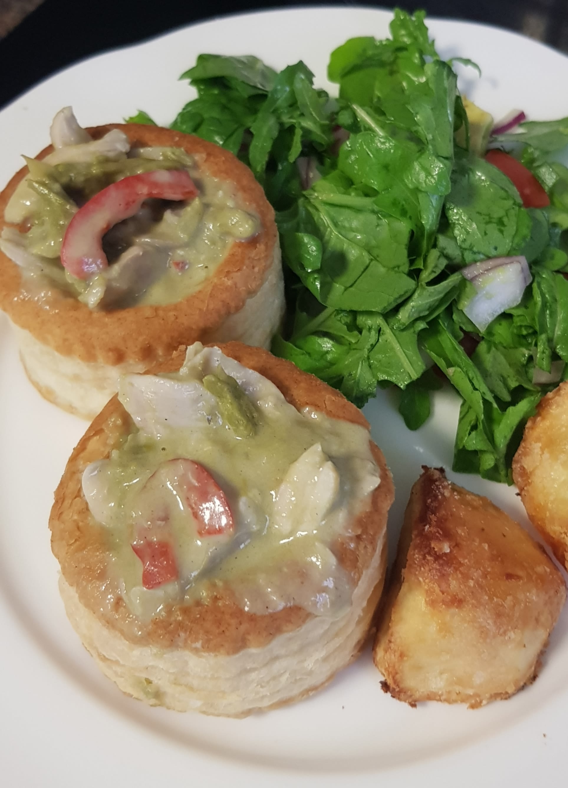 Chicken and Asparagus VolAuVents bunch