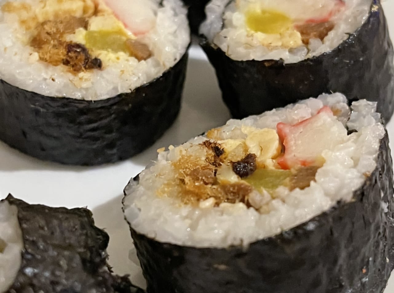 Golden Pork Floss Sushi bunch