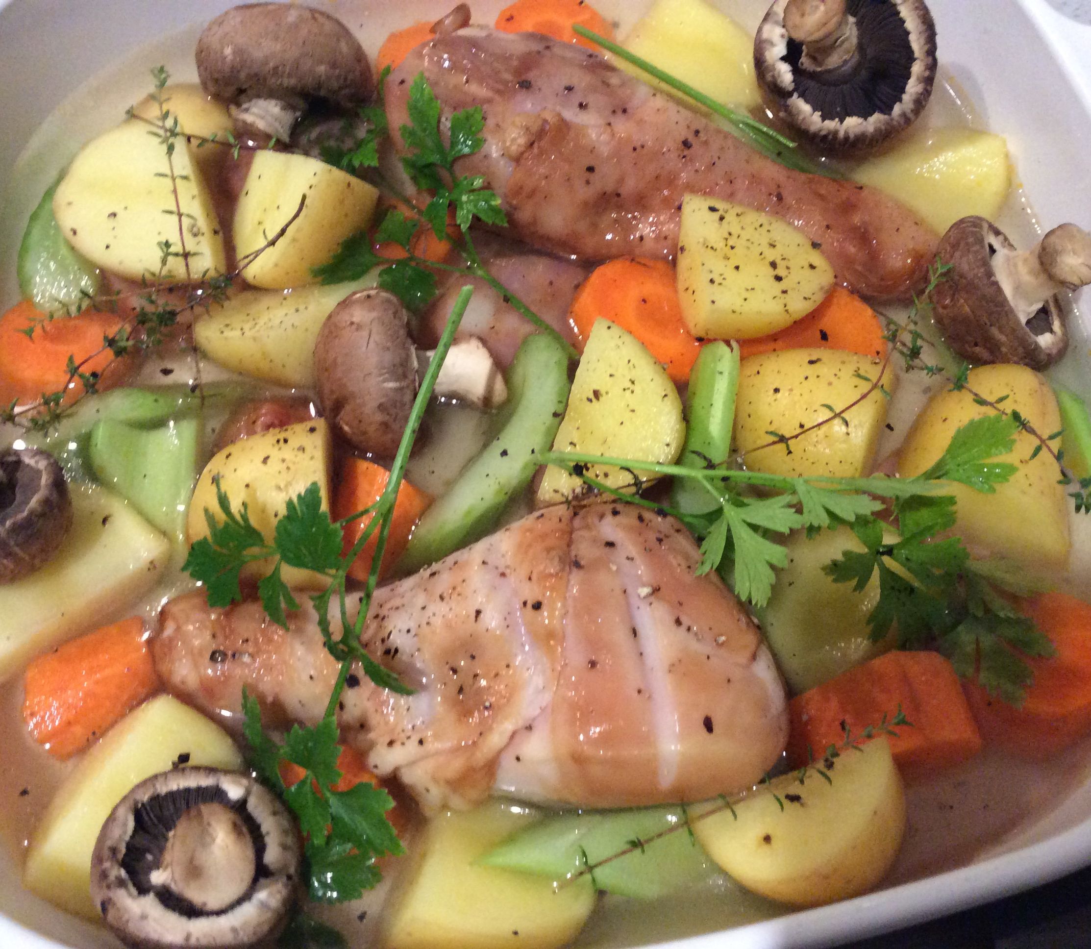 Smoked Chicken Drumsticks Casserole for 1 or 2 bunch