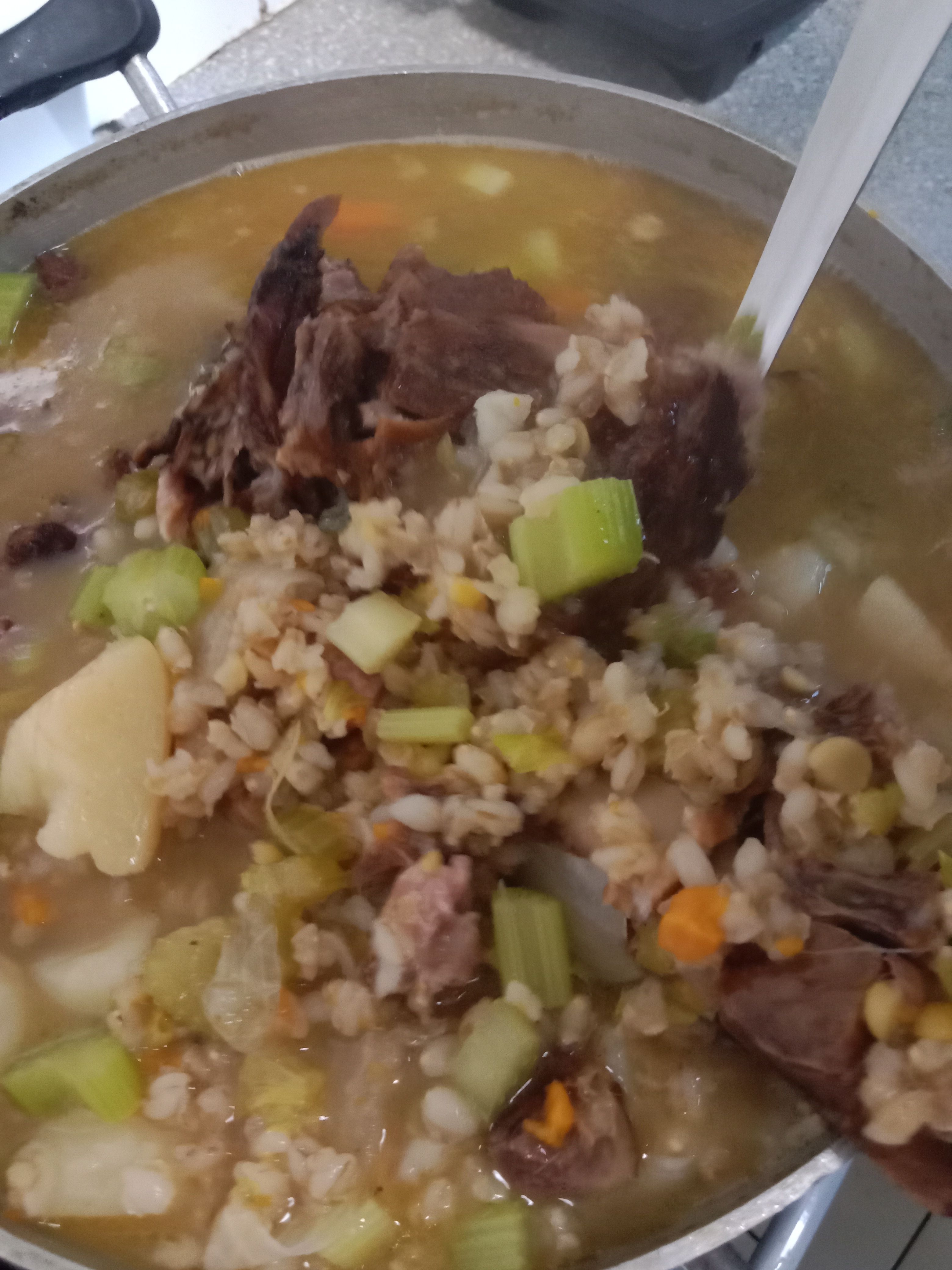 Bacon bone soup bunch