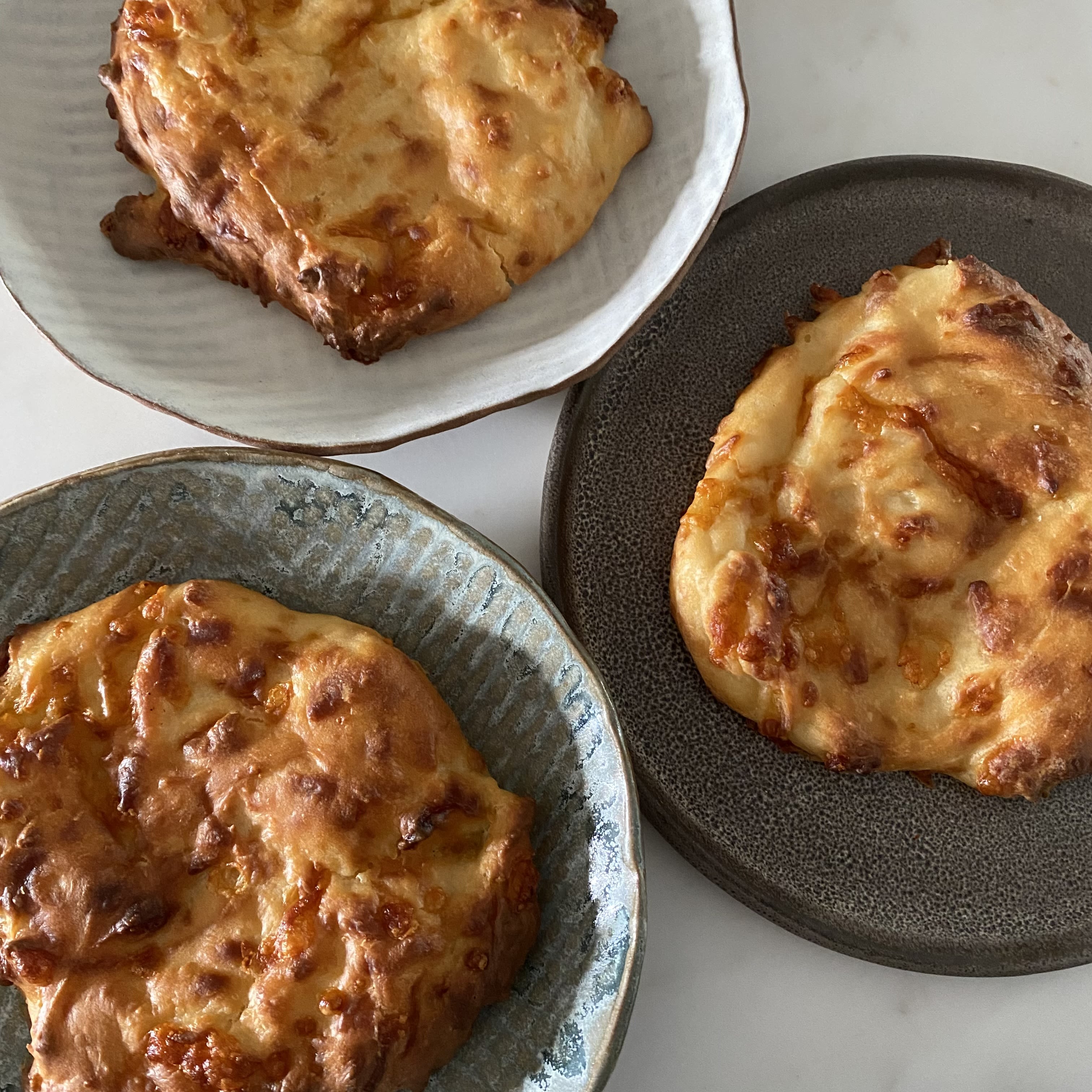 Cheesy Yoghurt Flatbreads bunch