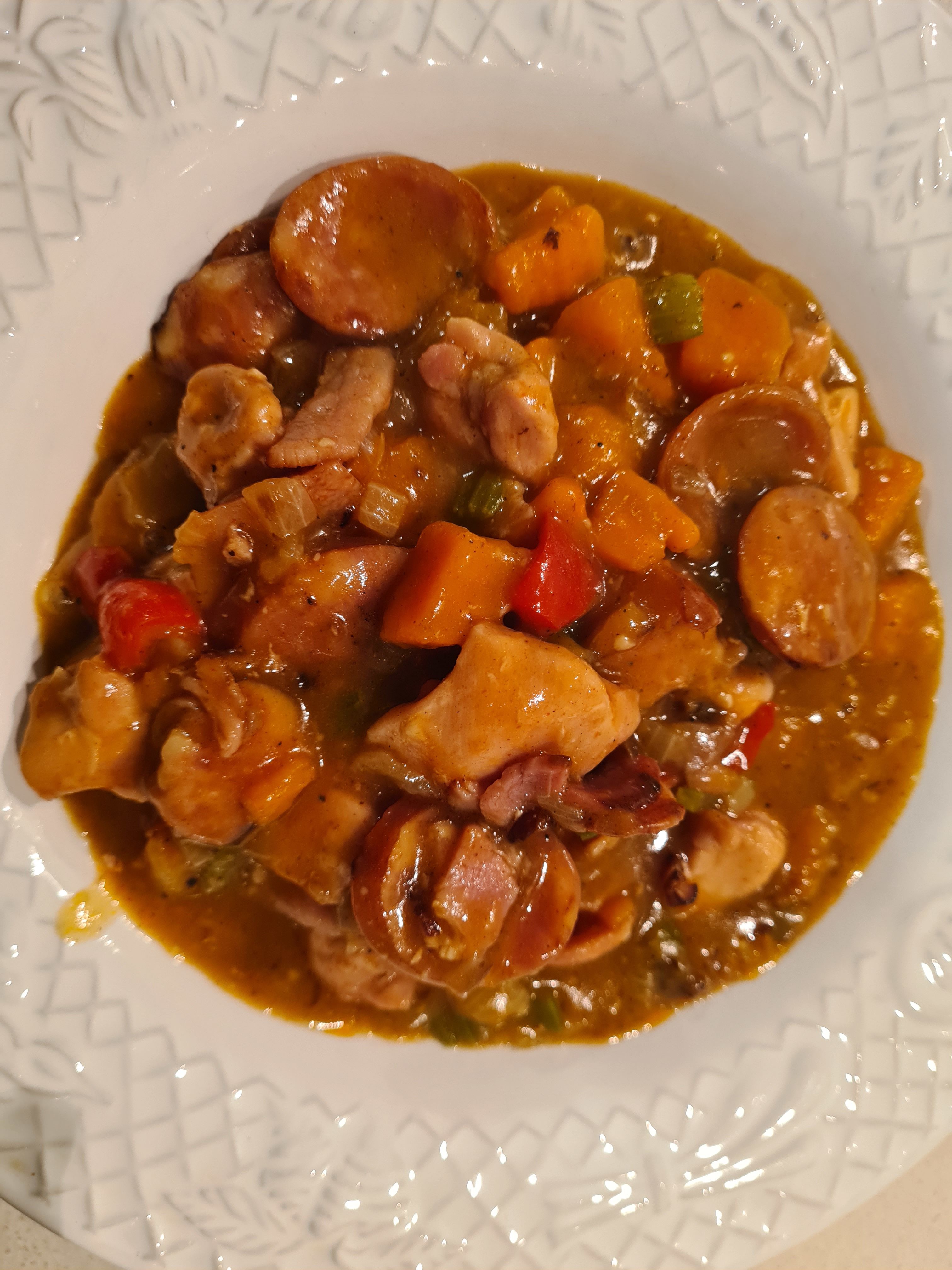 Spicy Meat Gumbo bunch